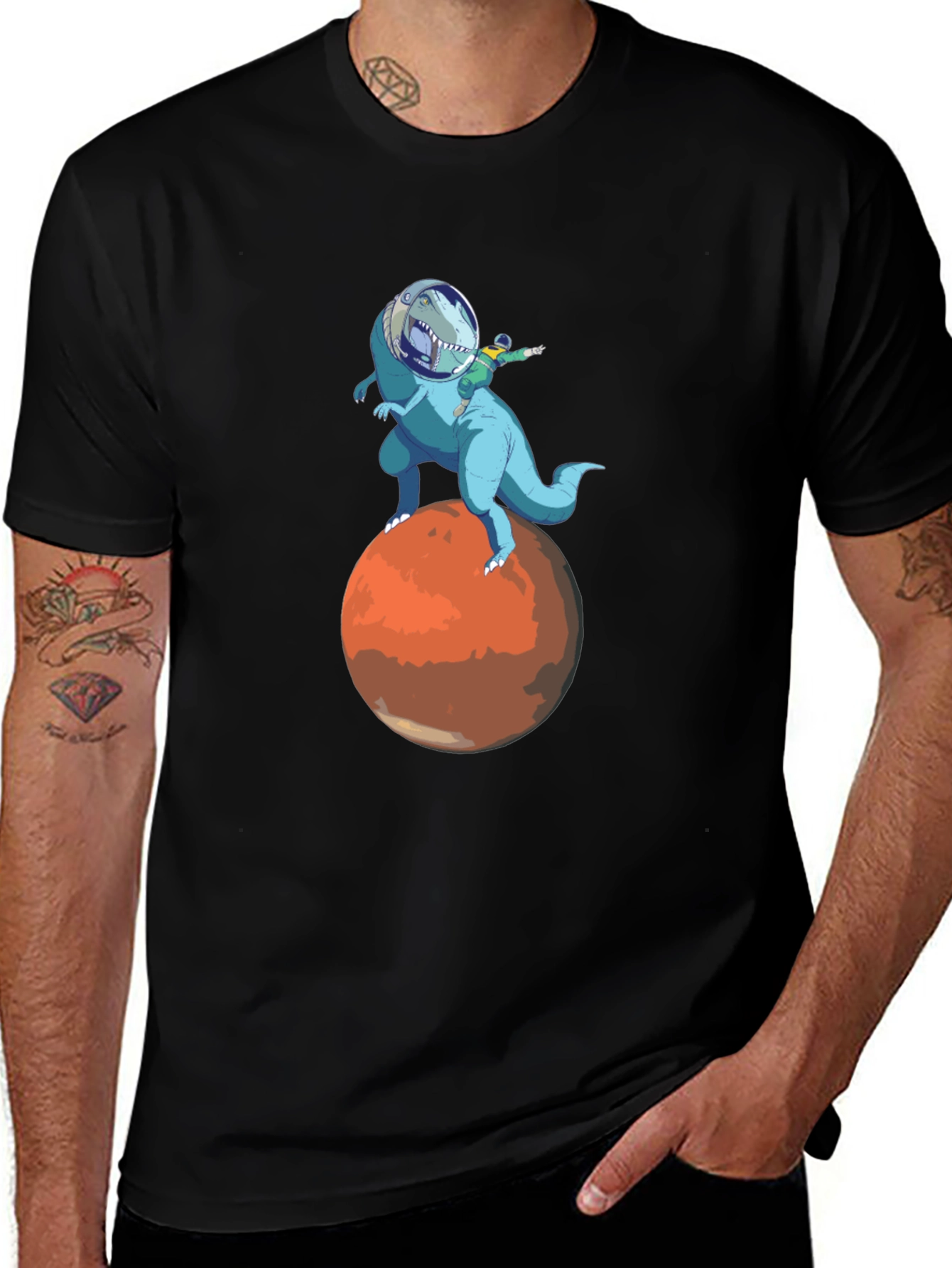 Dino Astronaut Mars T-Shirt