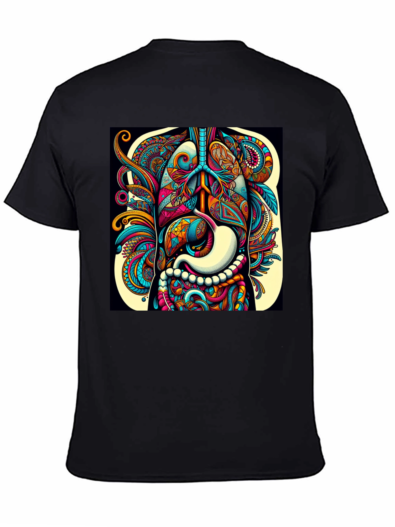 Psychedelic Human Anatomy Graphic Tee