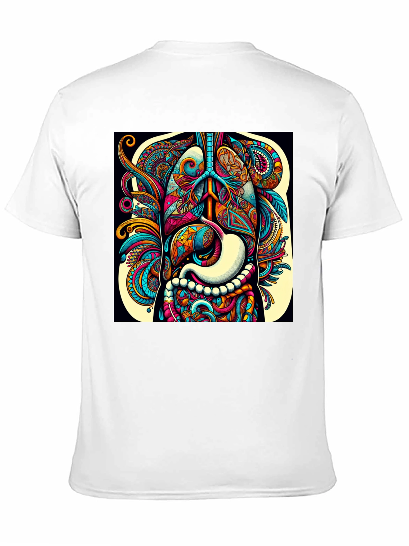 Psychedelic Human Anatomy Graphic Tee