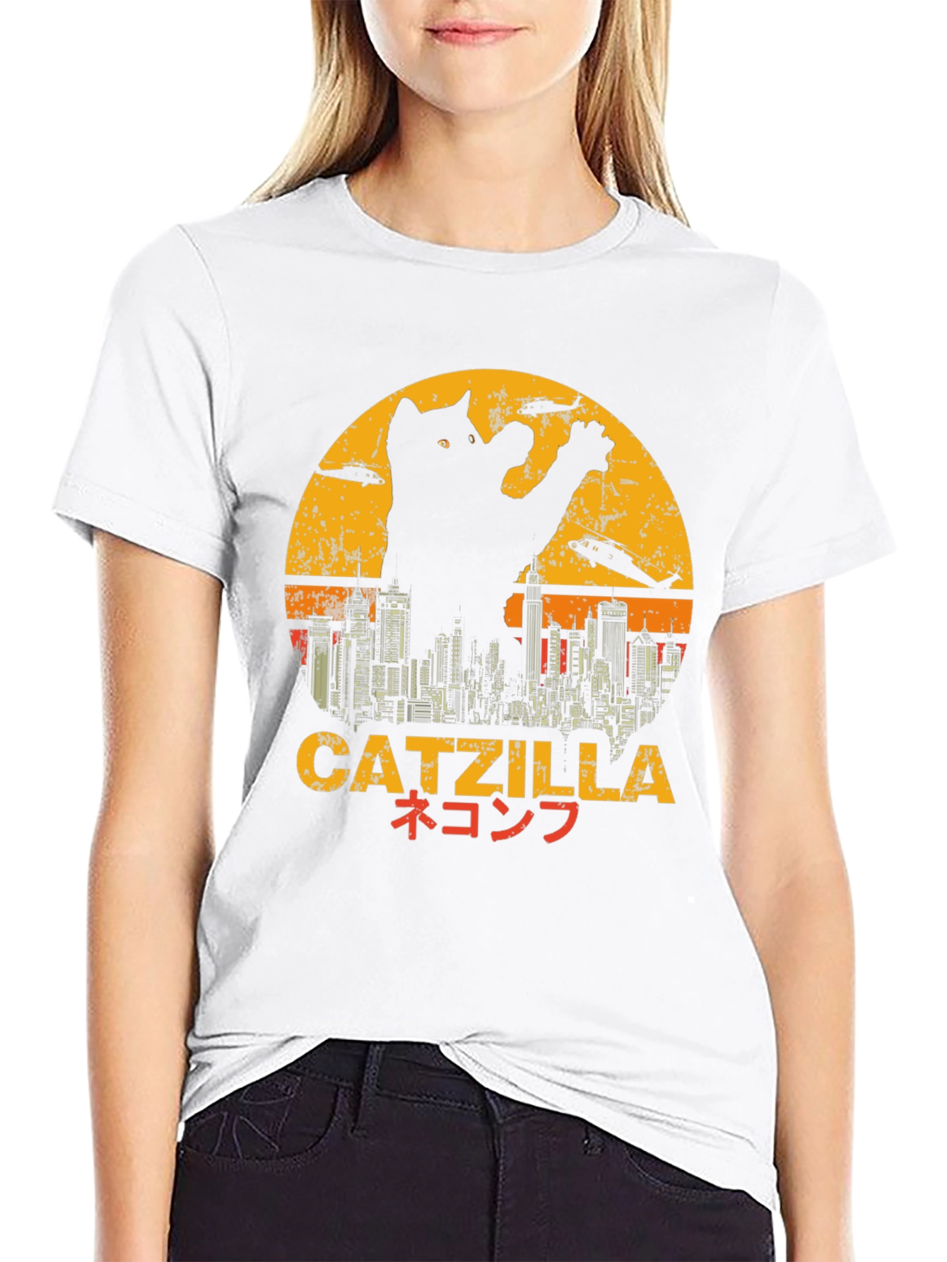 Catzilla T-Shirt - Cat Godzilla Graphic Tee