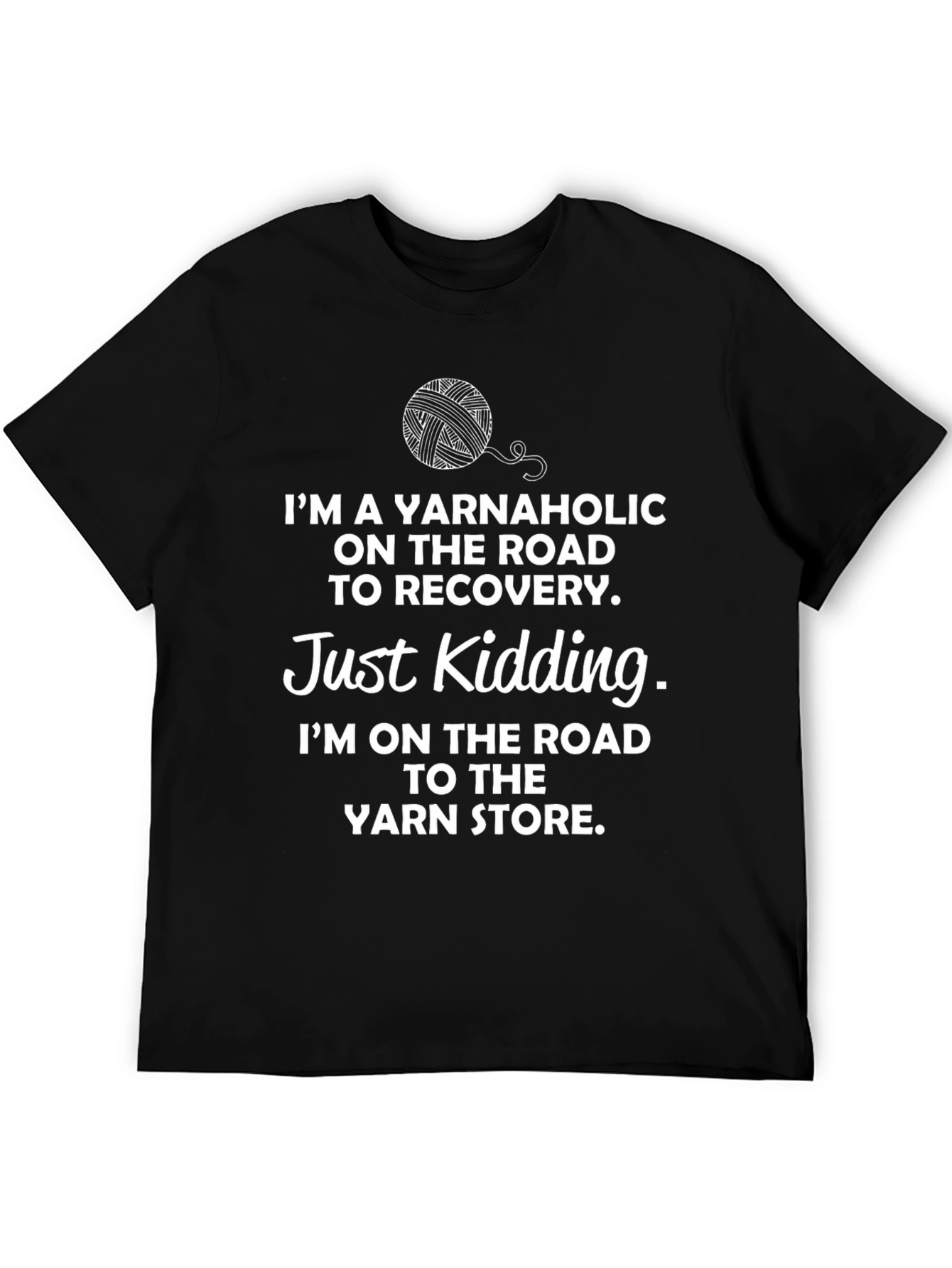 Yarnaholic T-Shirt - Funny Knitting Tee