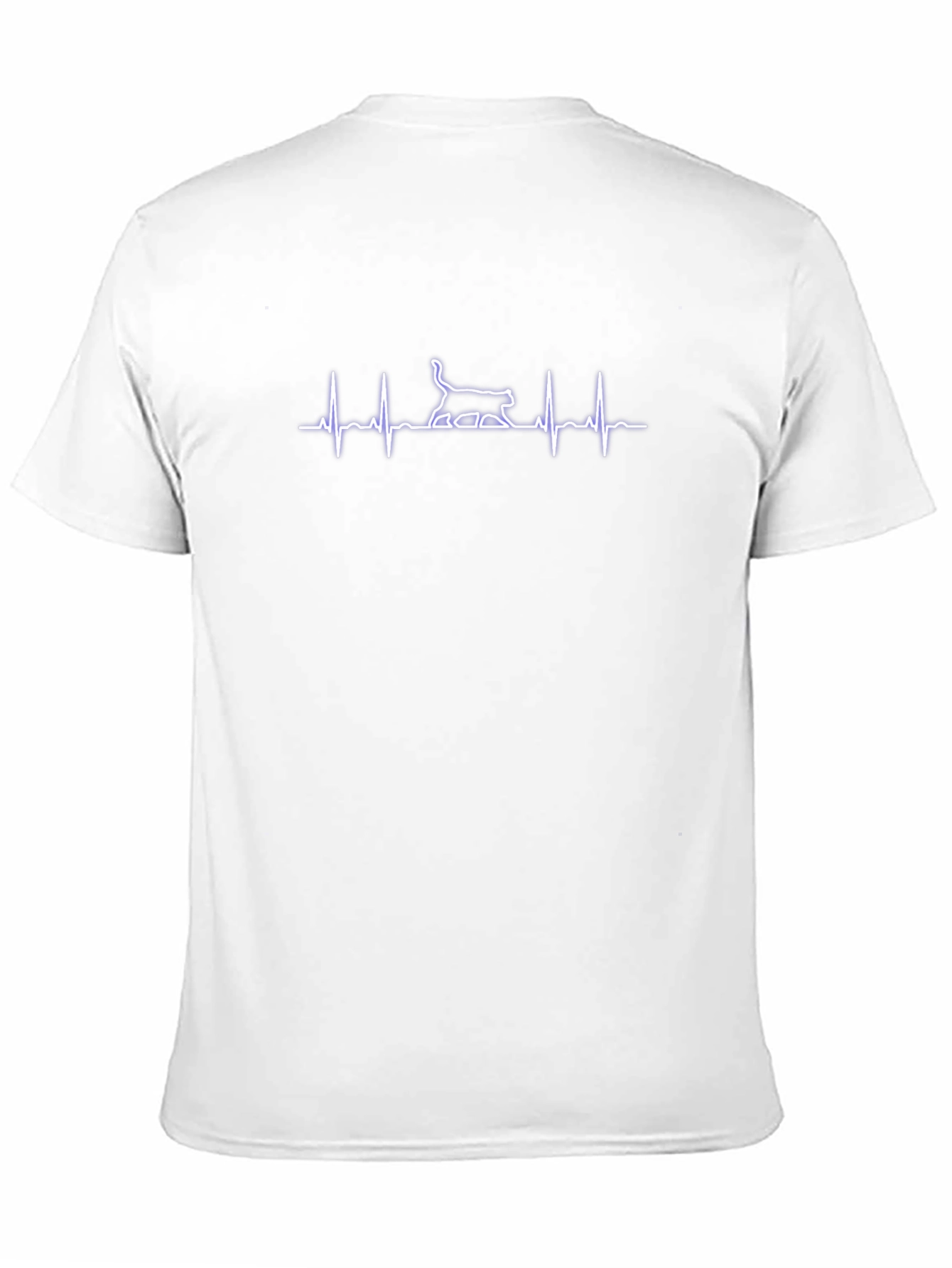 Cat Heartbeat T-Shirt - Black