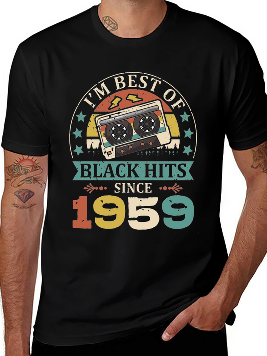 Best of Black Hits Since 1959 Cassette Tape Graphic Tee