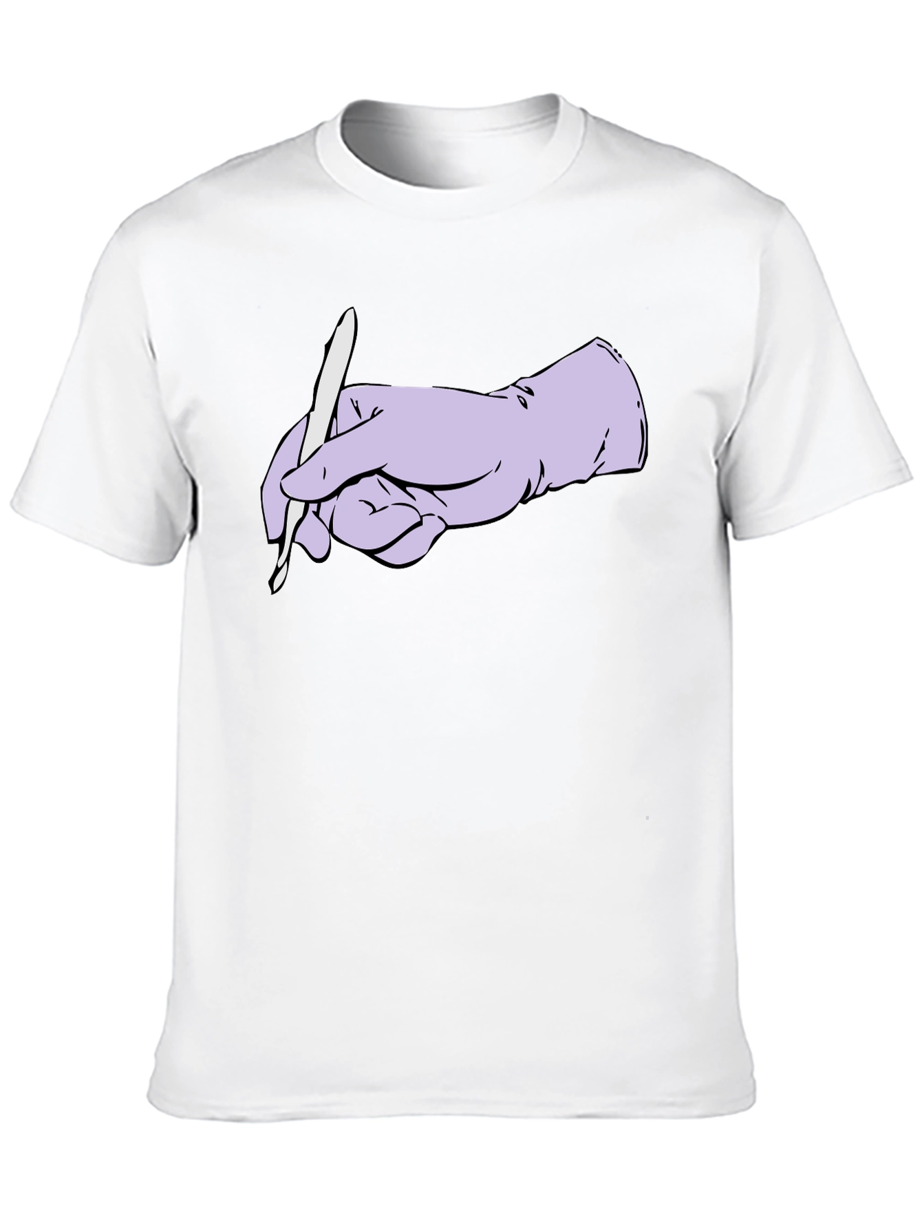 Surgical Precision Graphic Tee - Hand Holding Scalpel