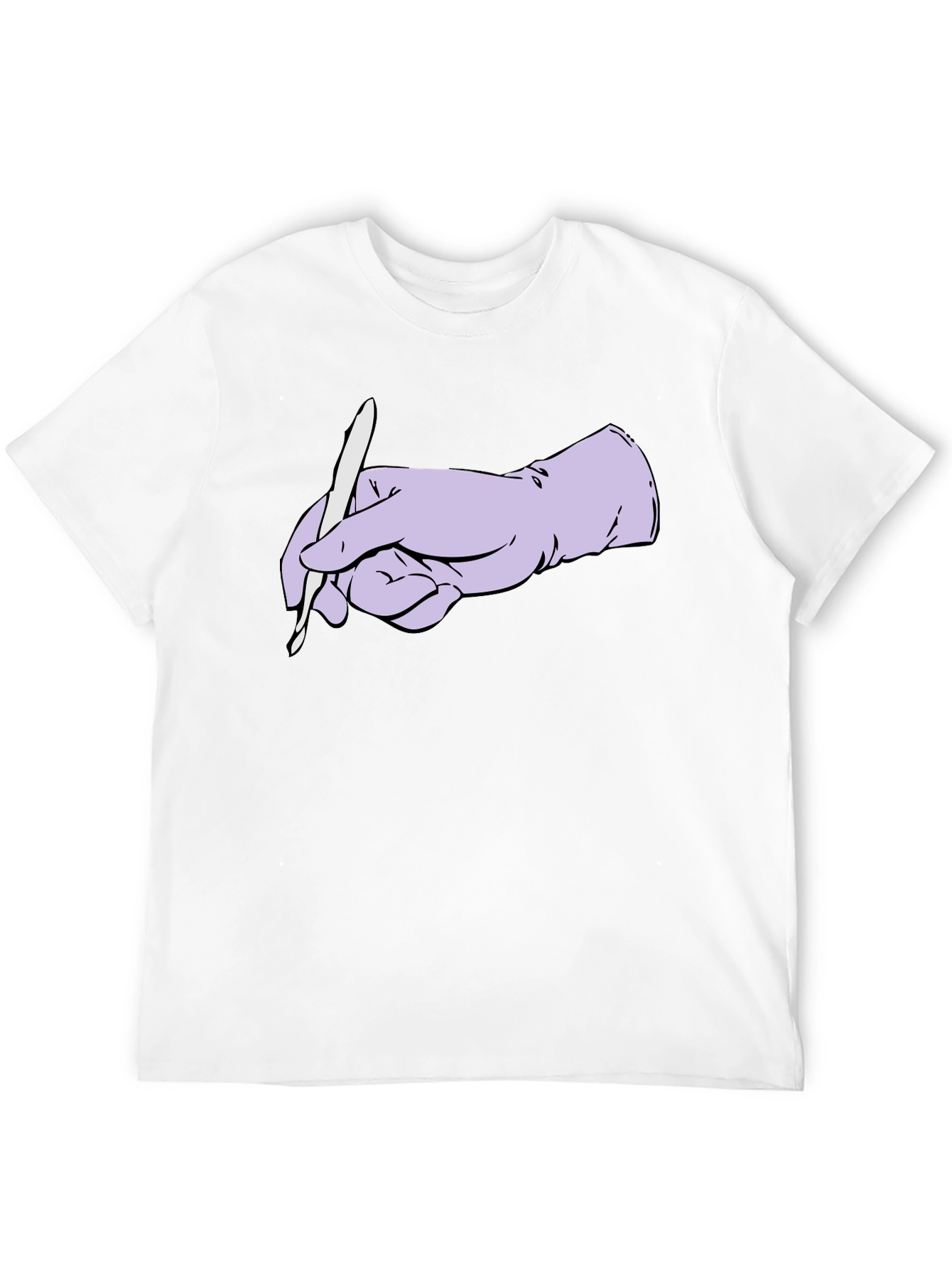 Surgical Precision Graphic Tee - Hand Holding Scalpel