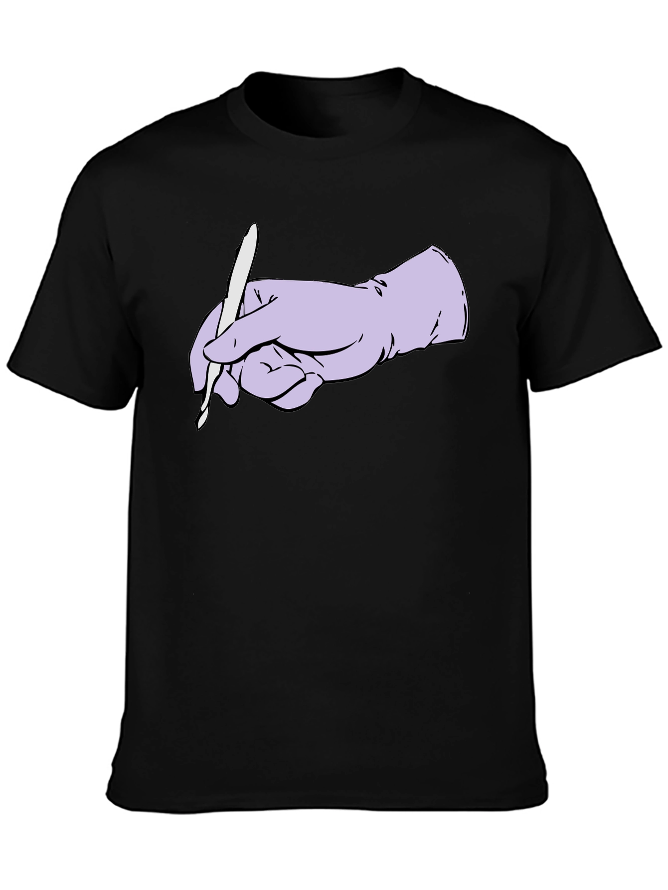 Surgical Precision Graphic Tee - Hand Holding Scalpel