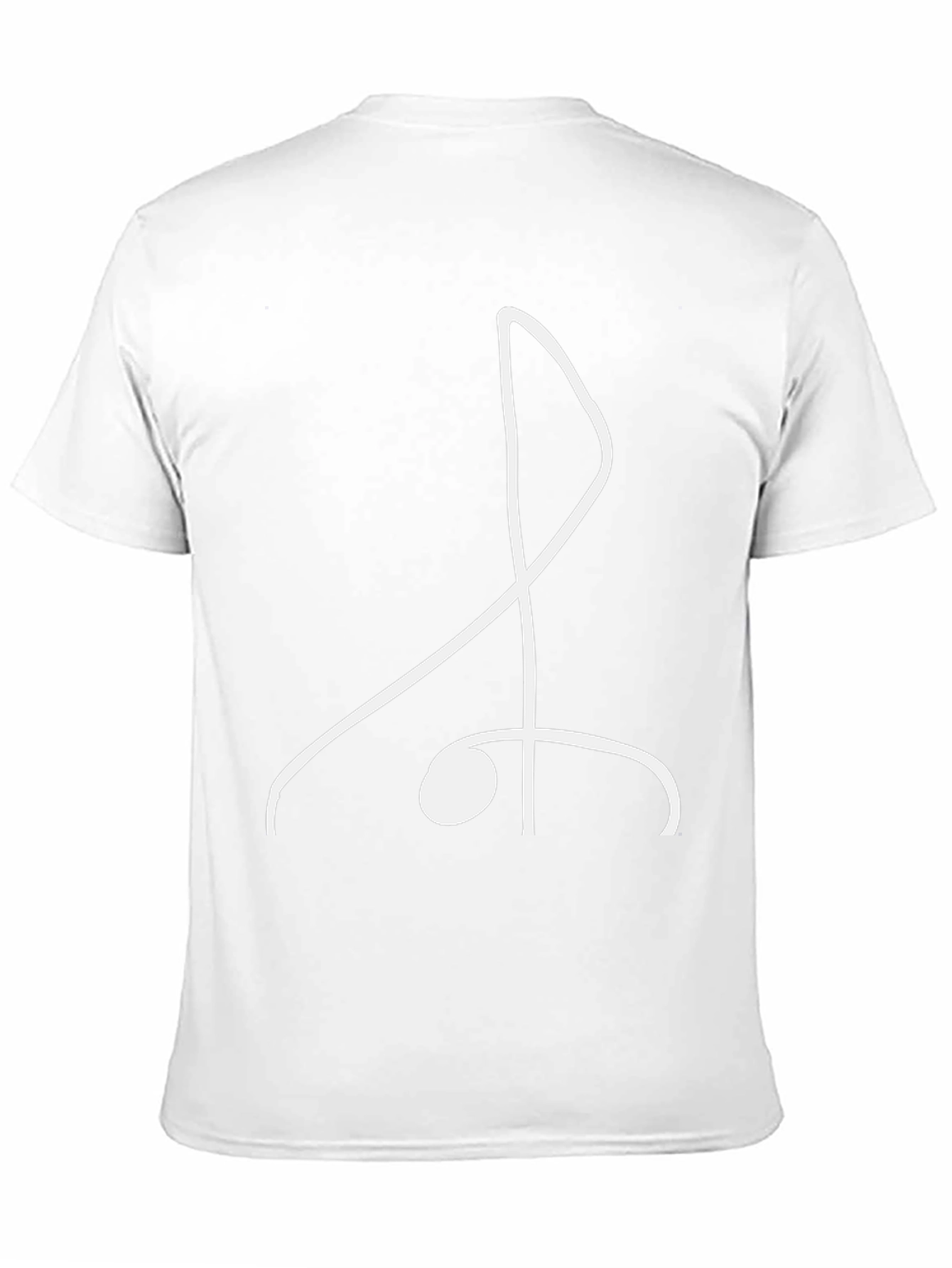 Minimalist Treble Clef Tee - Black