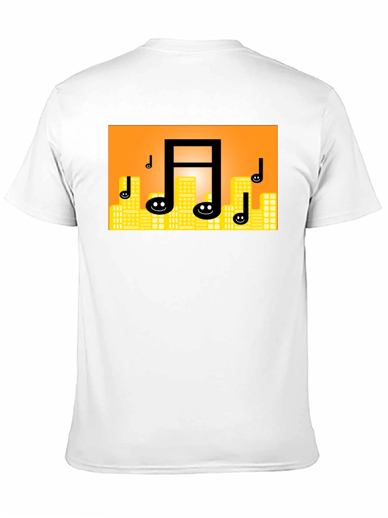 Musical Notes Cityscape T-Shirt