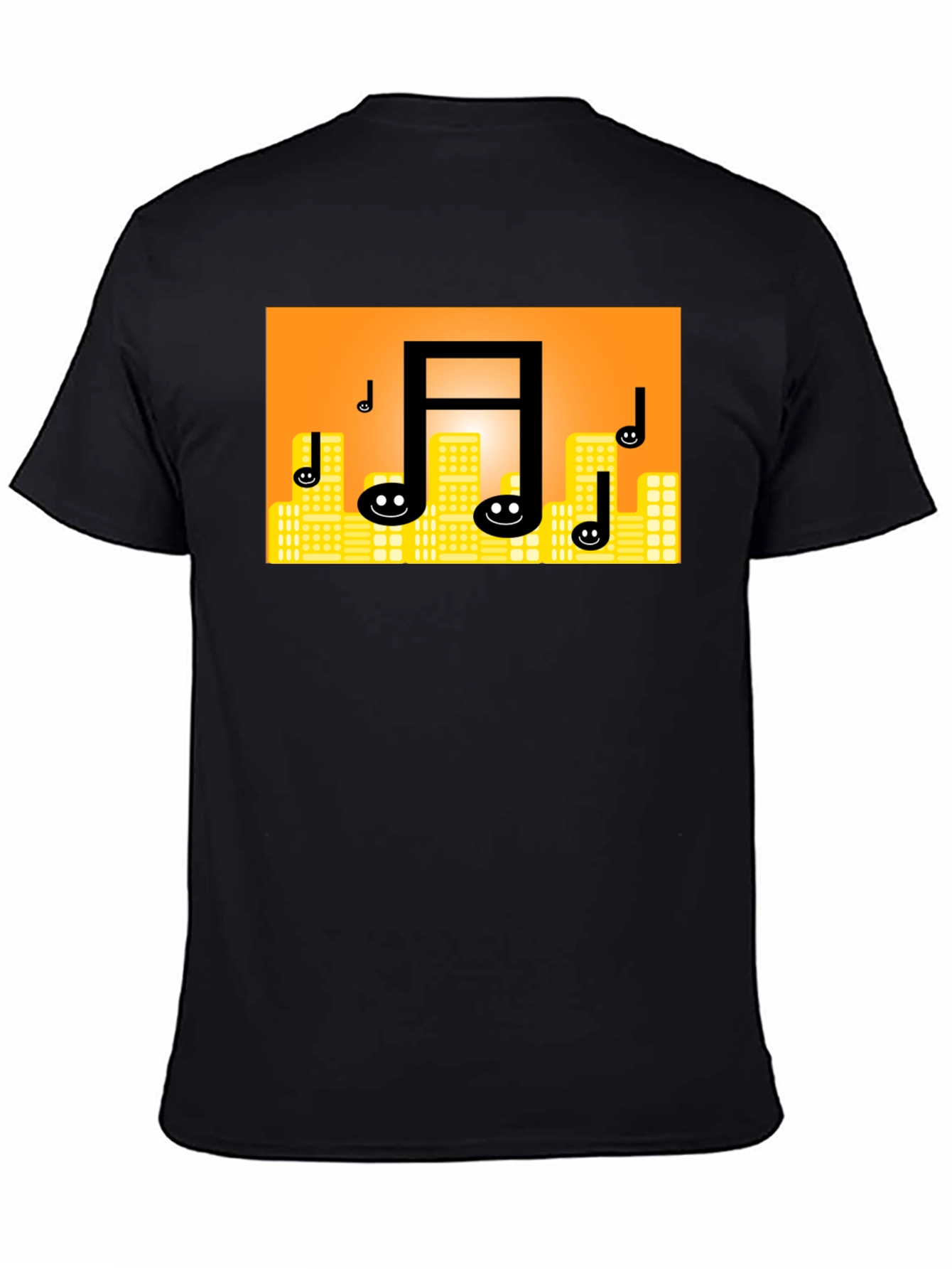 Musical Notes Cityscape T-Shirt