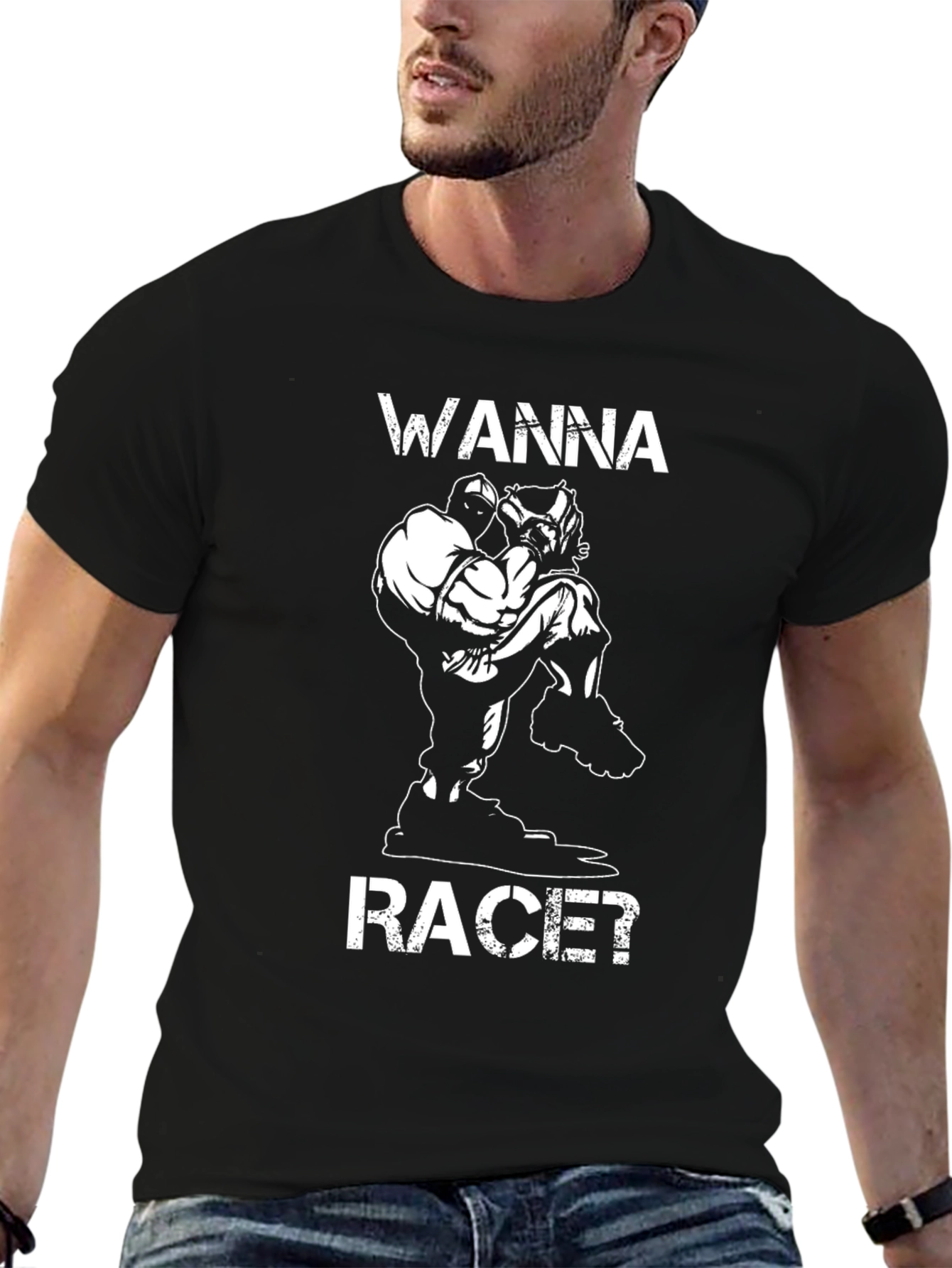 Wanna Race? Graphic T-Shirt