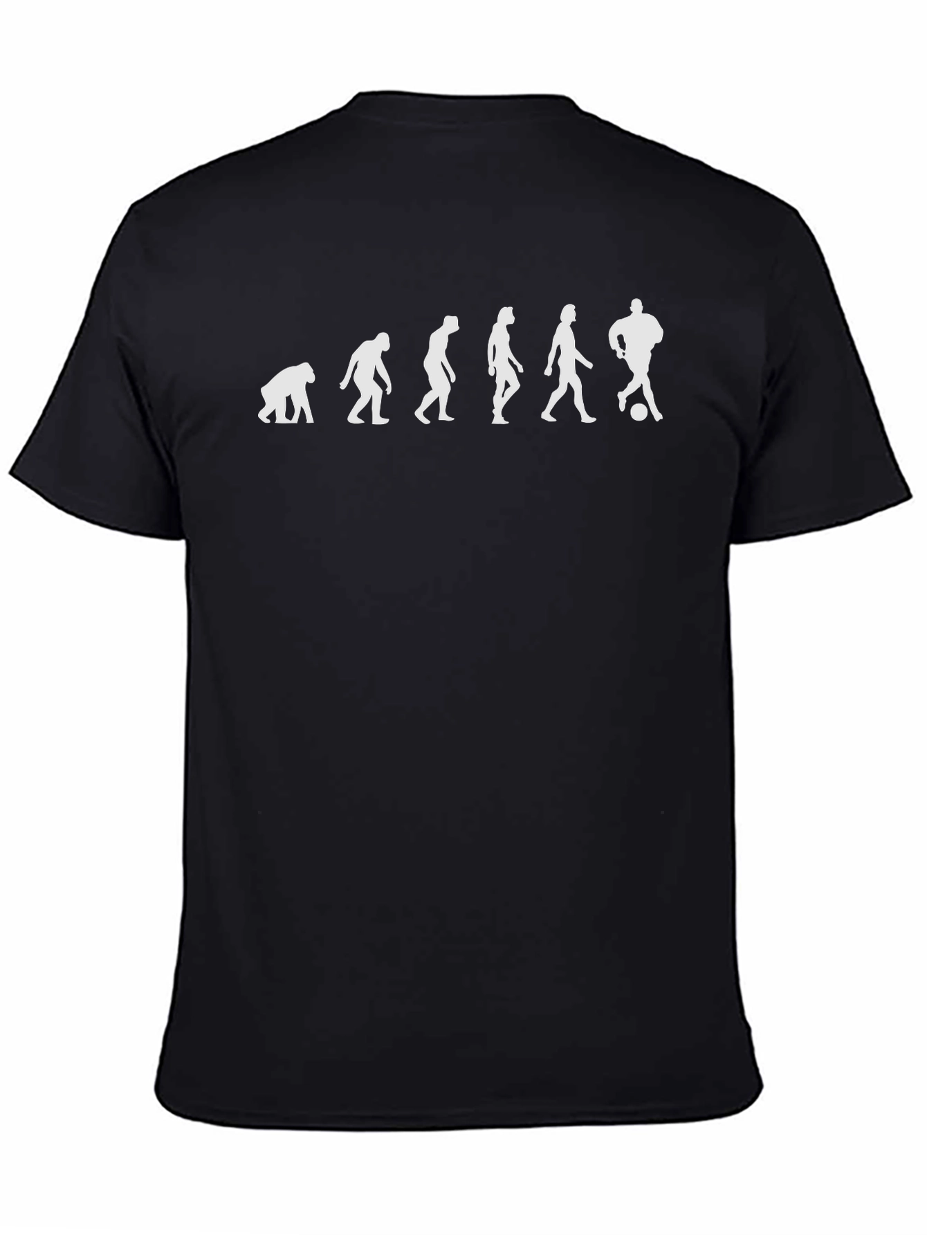 Evolution of Soccer Black T-Shirt