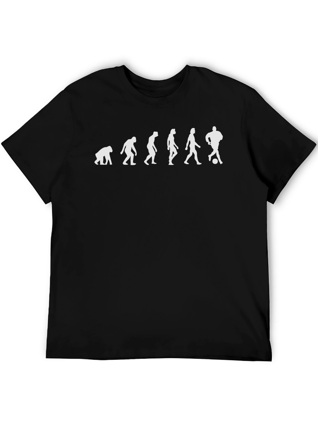 Evolution of Soccer Black T-Shirt