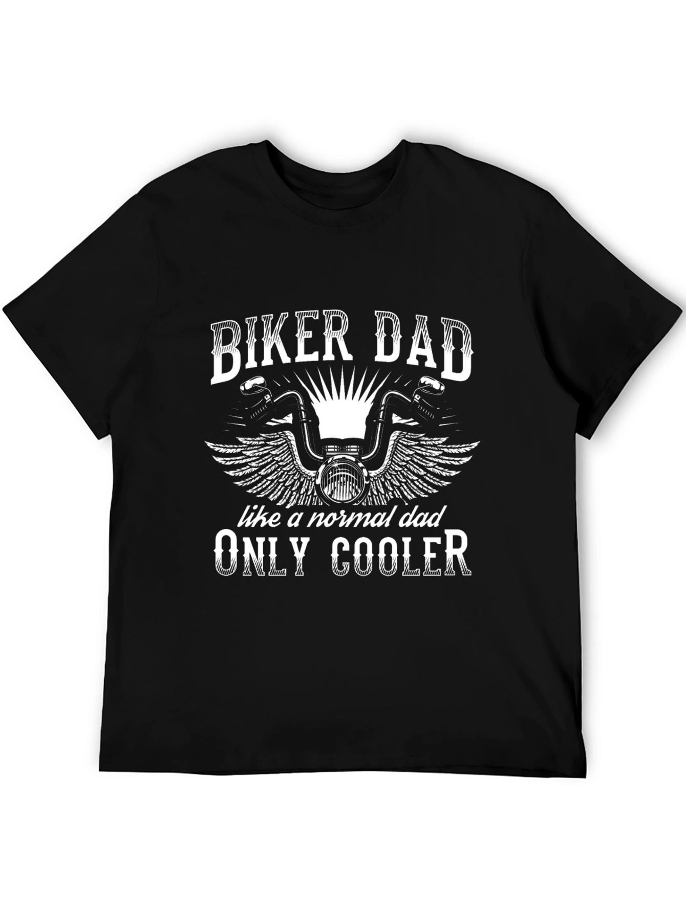 Biker Dad Graphic T-Shirt - Cool Fathers Day Gift
