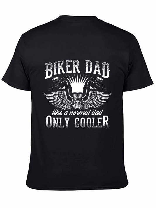Biker Dad Graphic T-Shirt - Cool Fathers Day Gift