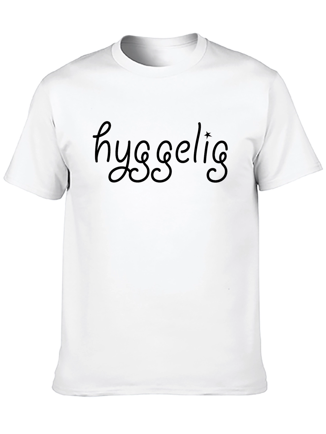 Hyggelig Black T-Shirt - Cozy Comfort