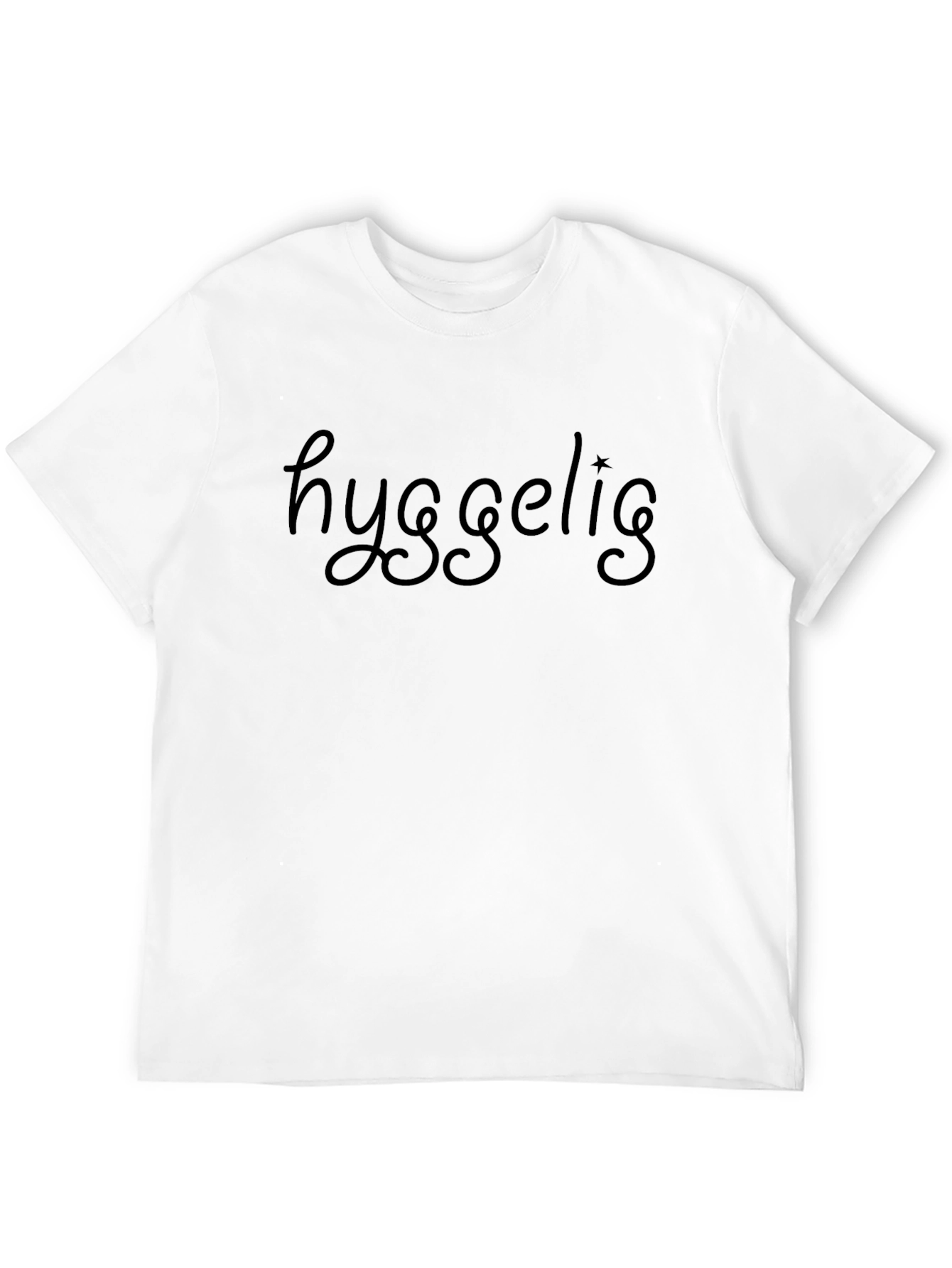 Hyggelig Black T-Shirt - Cozy Comfort