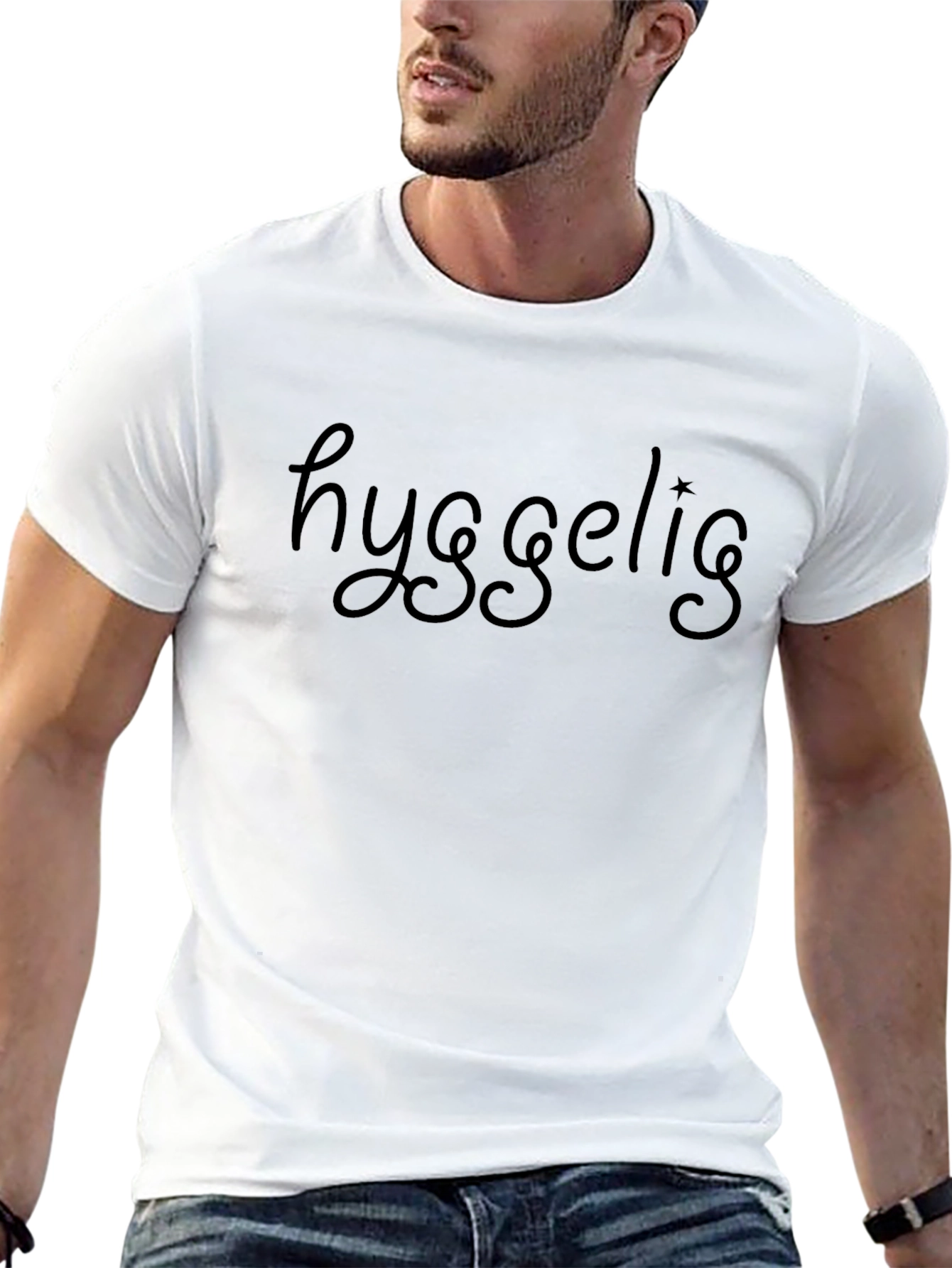 Hyggelig Black T-Shirt - Cozy Comfort