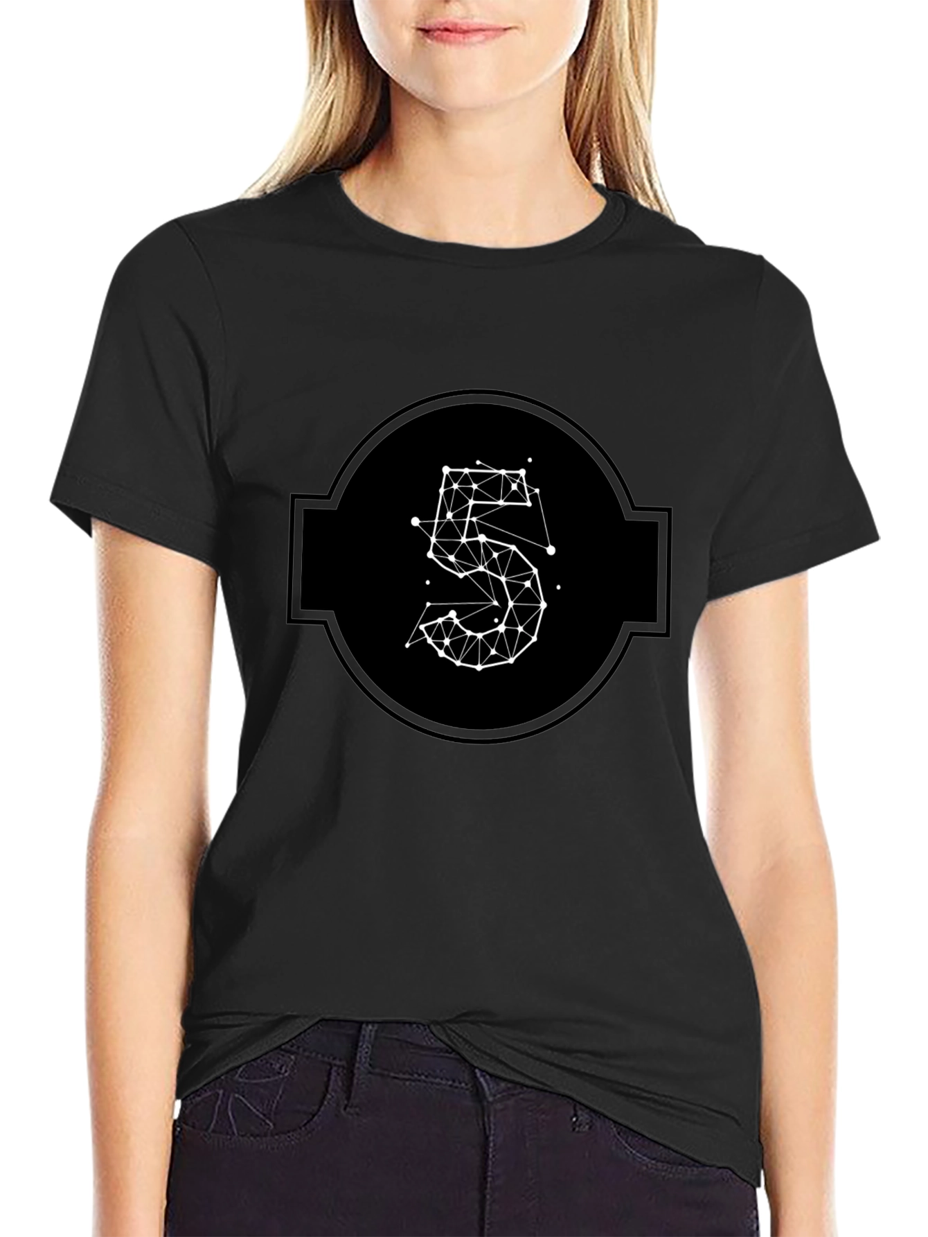 Geometric Number 5 T-Shirt