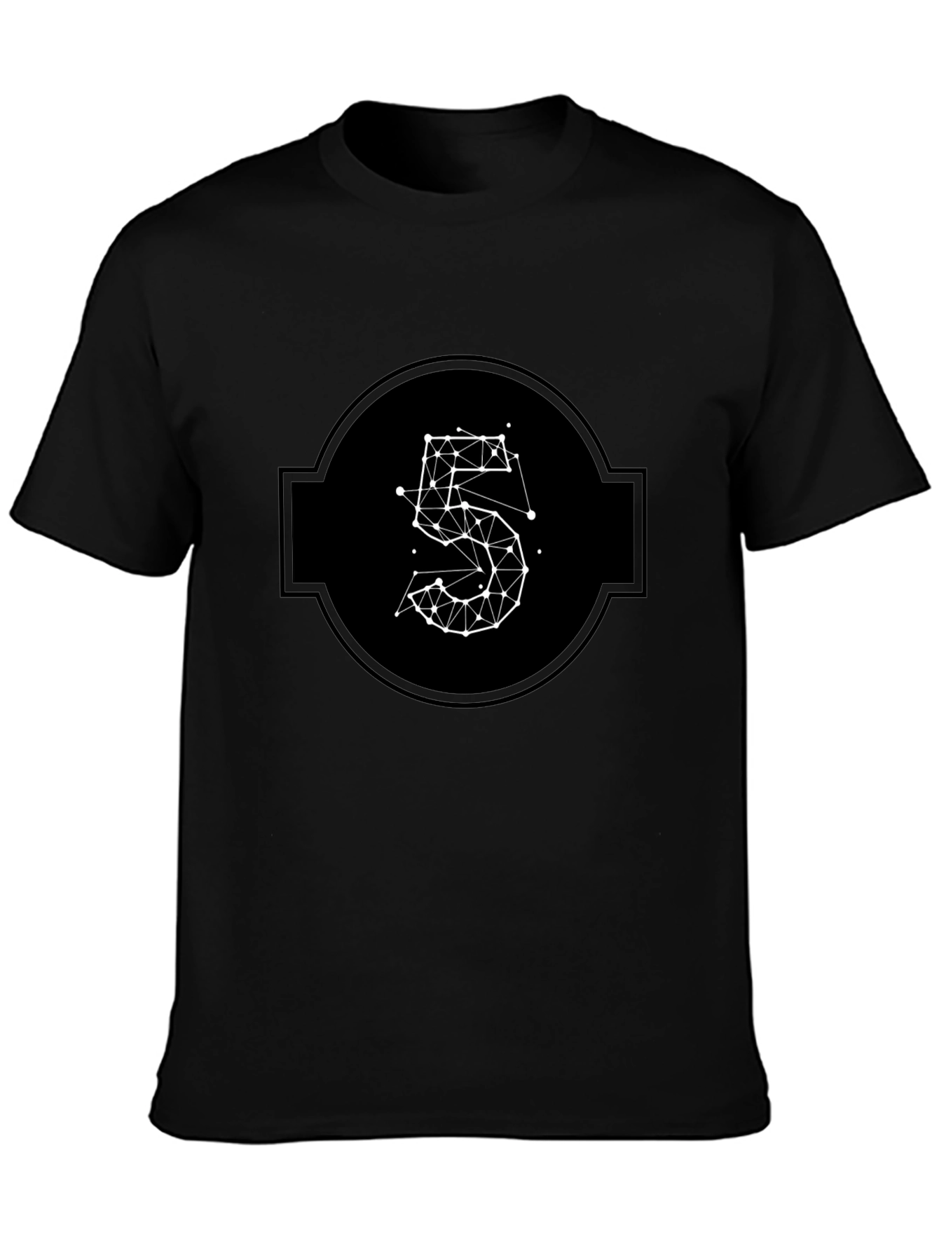 Geometric Number 5 T-Shirt