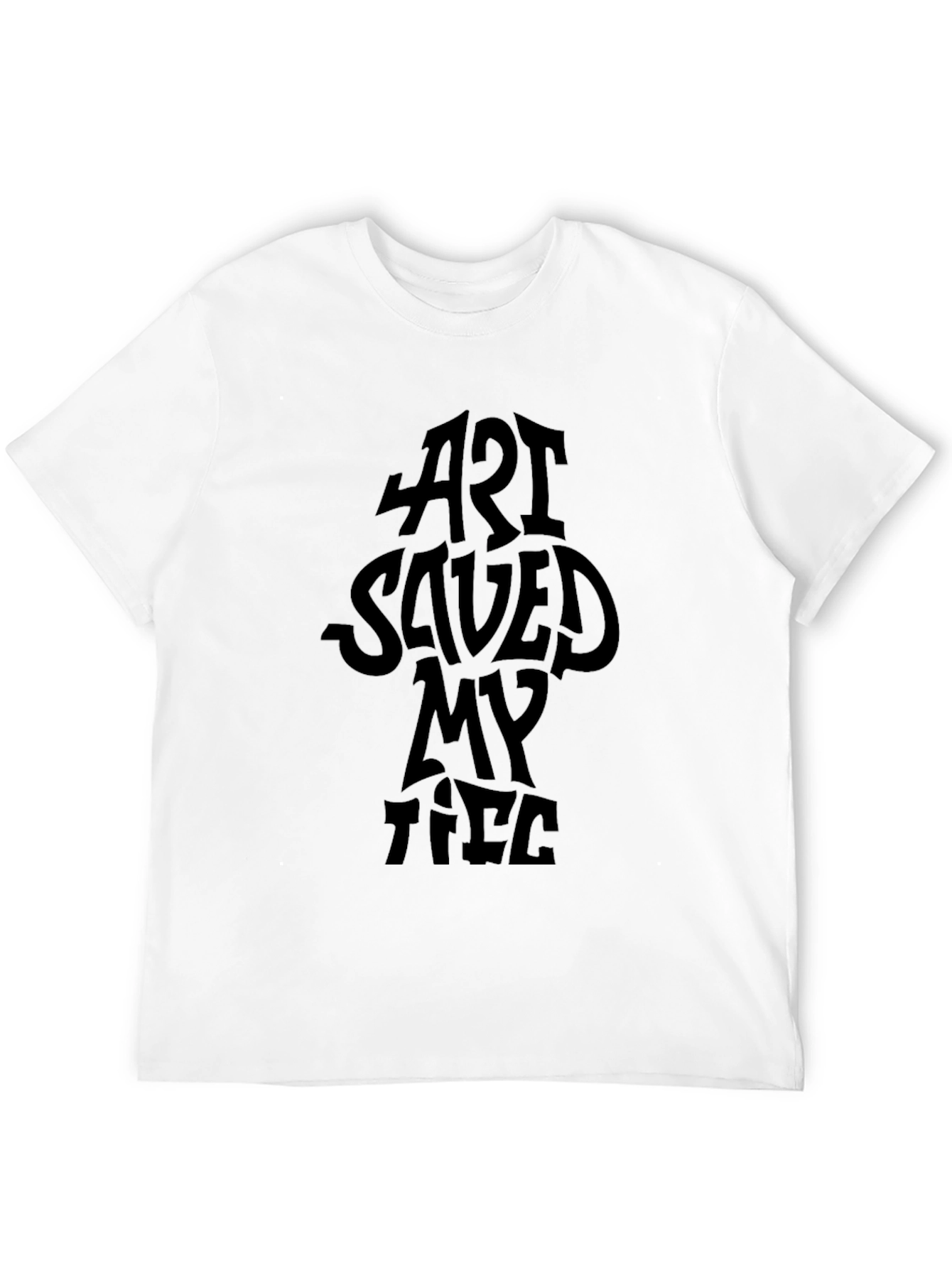 Art Saved My Life Graphic Tee - Black