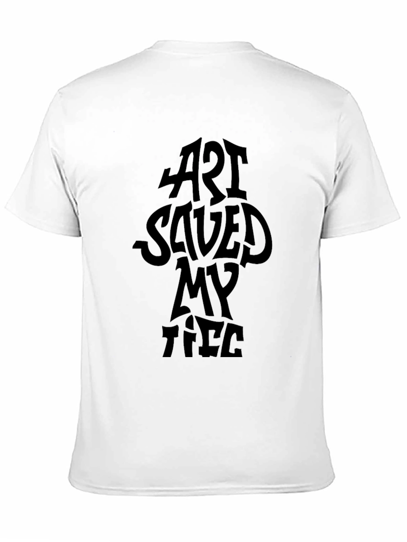 Art Saved My Life Graphic Tee - Black