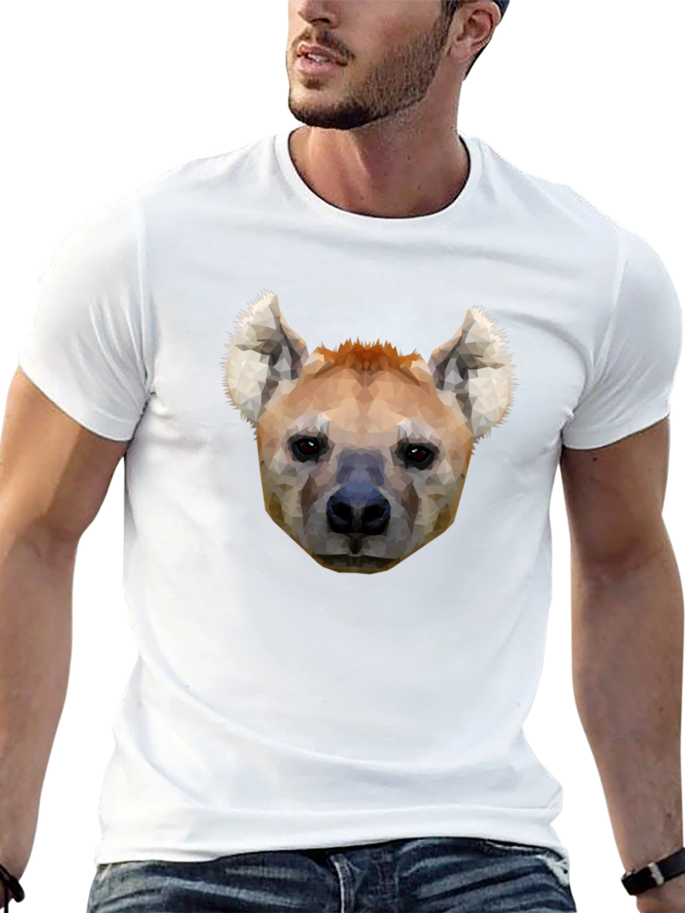 Hyena Head Graphic Black T-Shirt