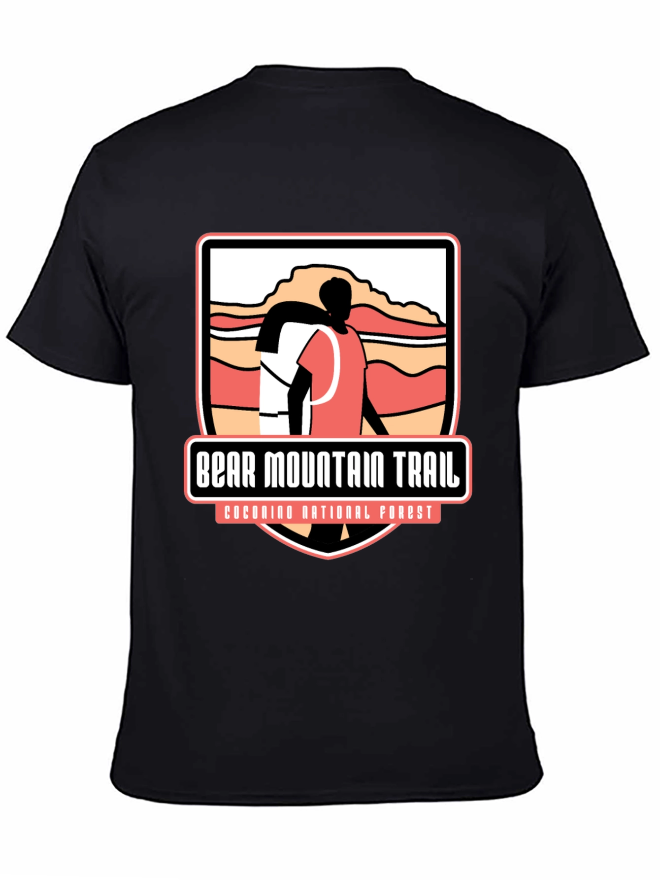Bear Mountain Trail Black Graphic Tee