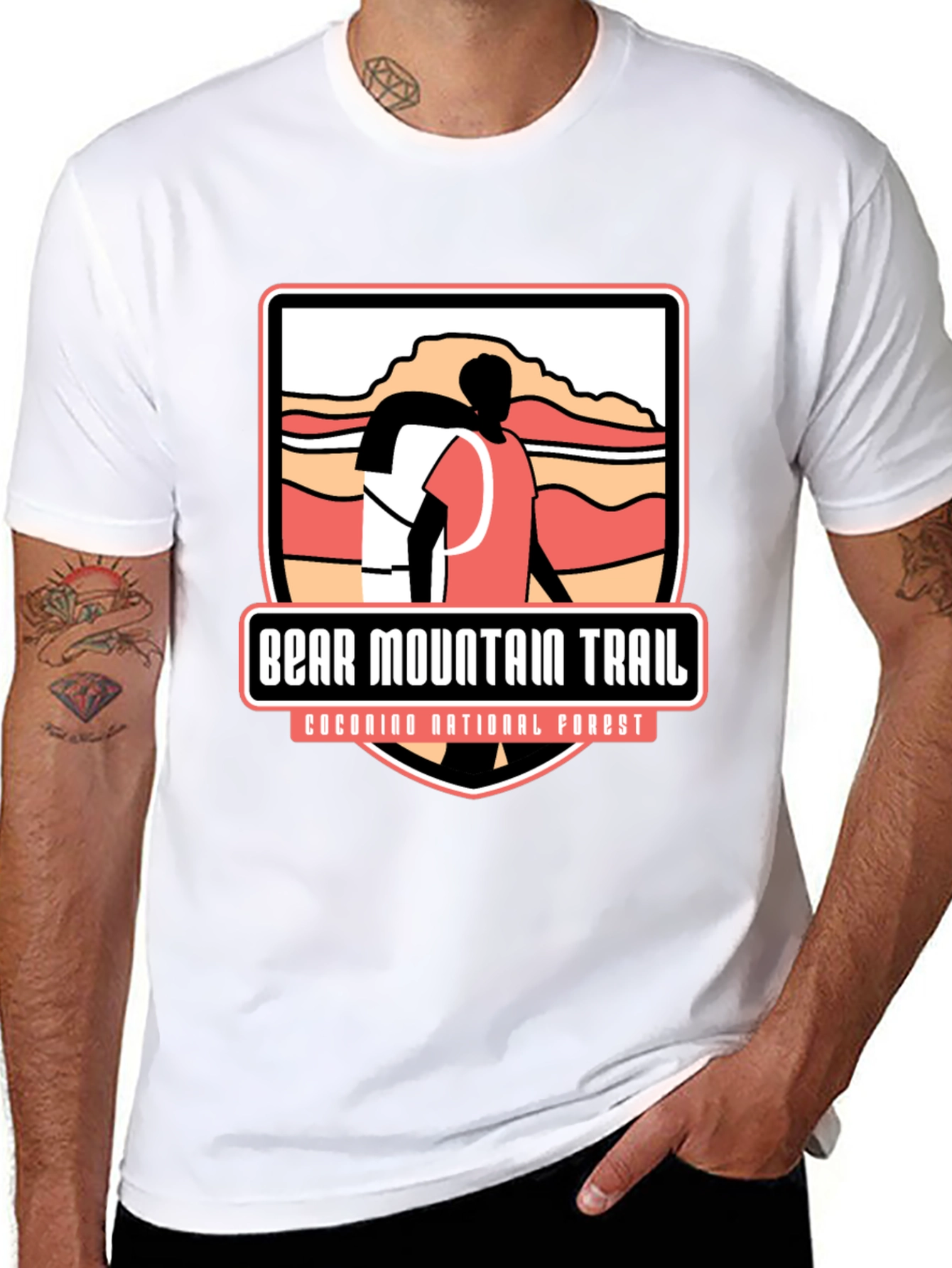 Bear Mountain Trail Black Graphic Tee
