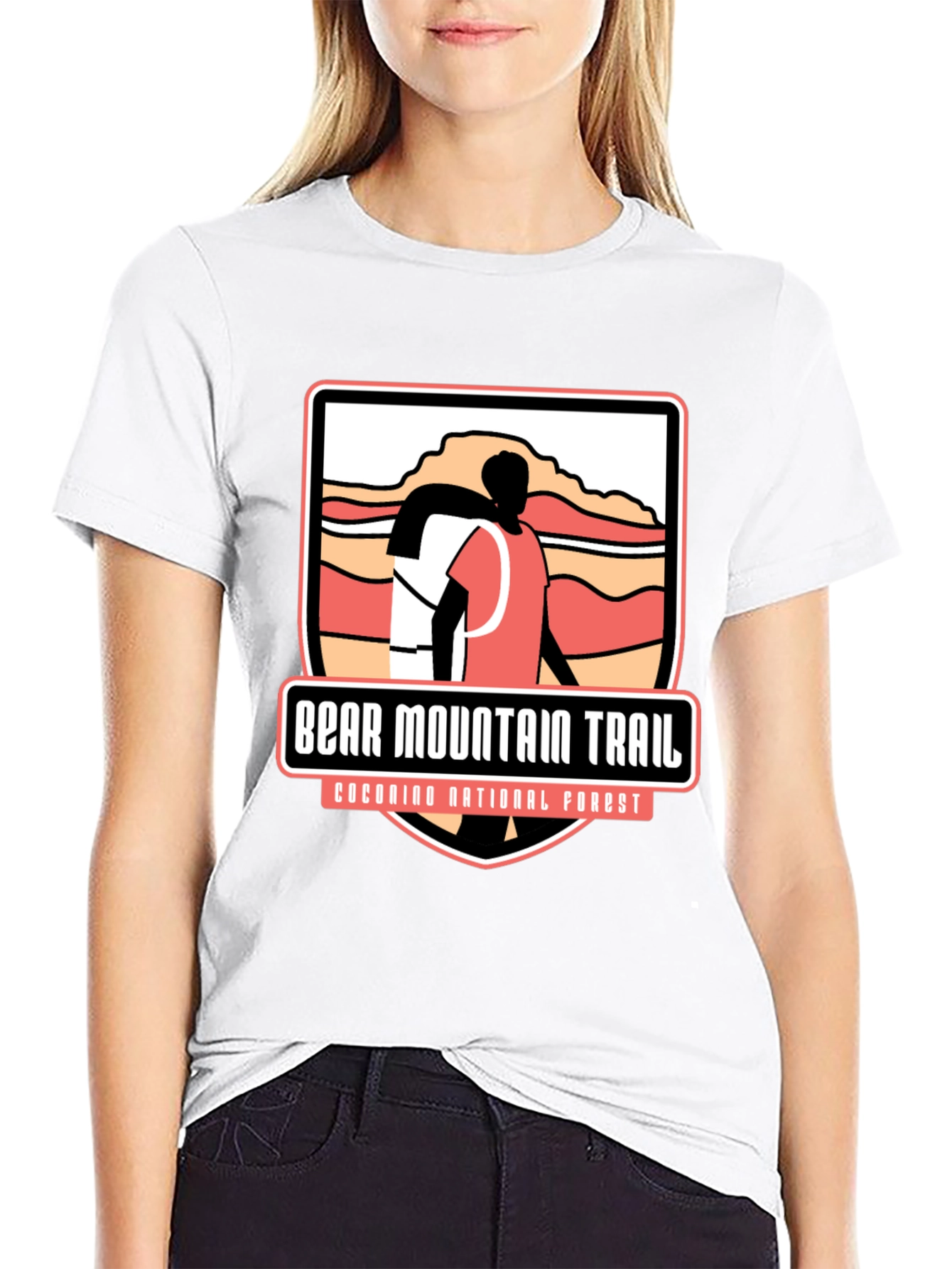 Bear Mountain Trail Black Graphic Tee