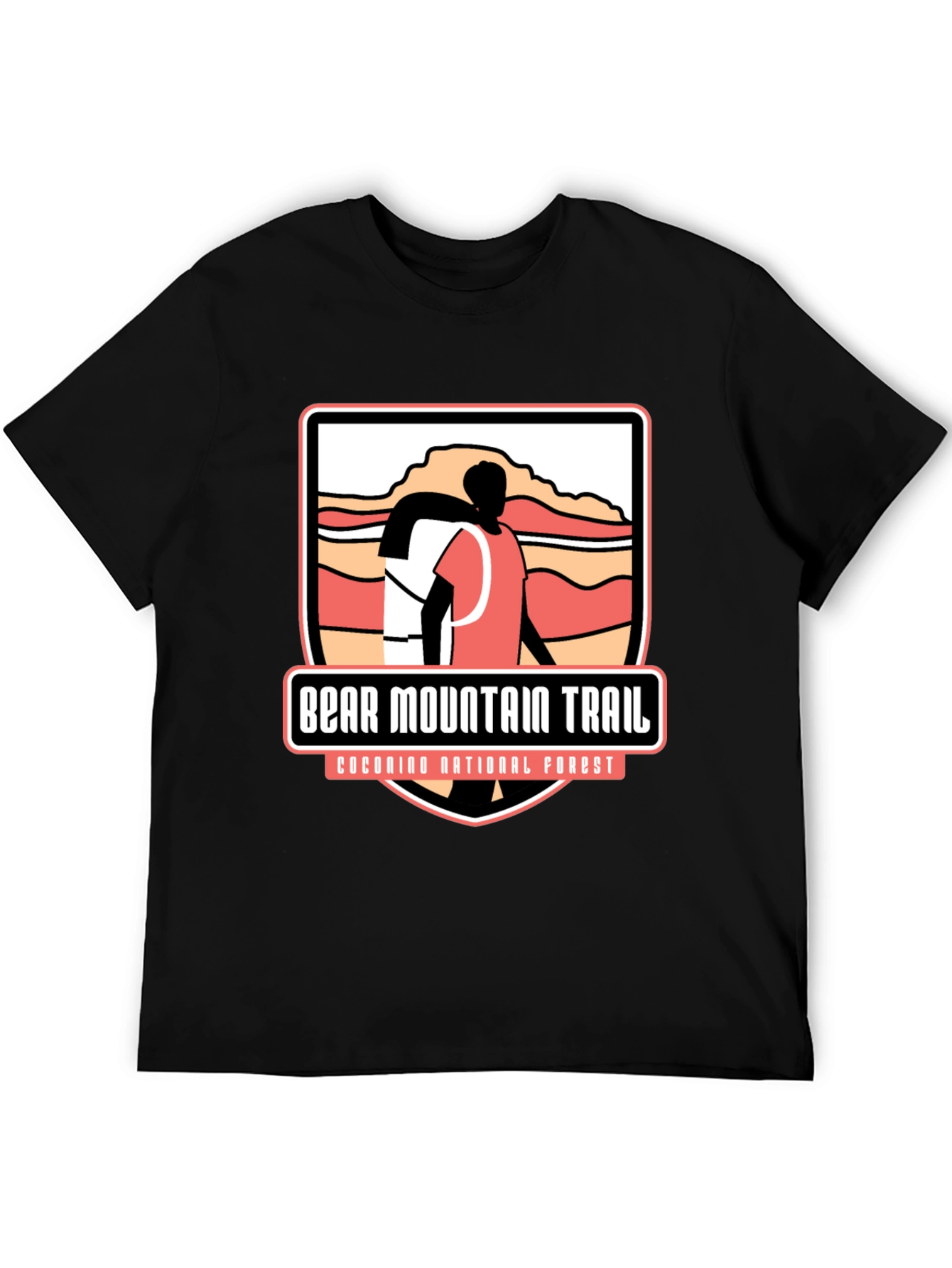 Bear Mountain Trail Black Graphic Tee