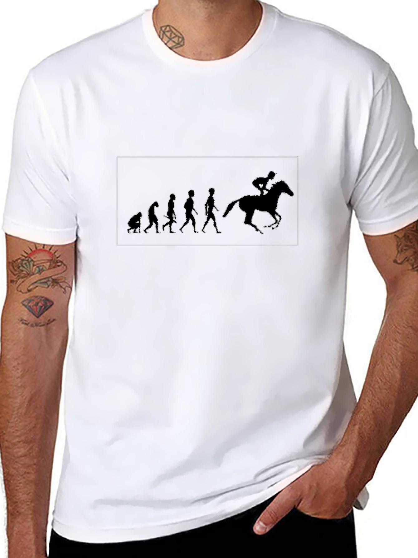Evolution Horse Rider Graphic Tee