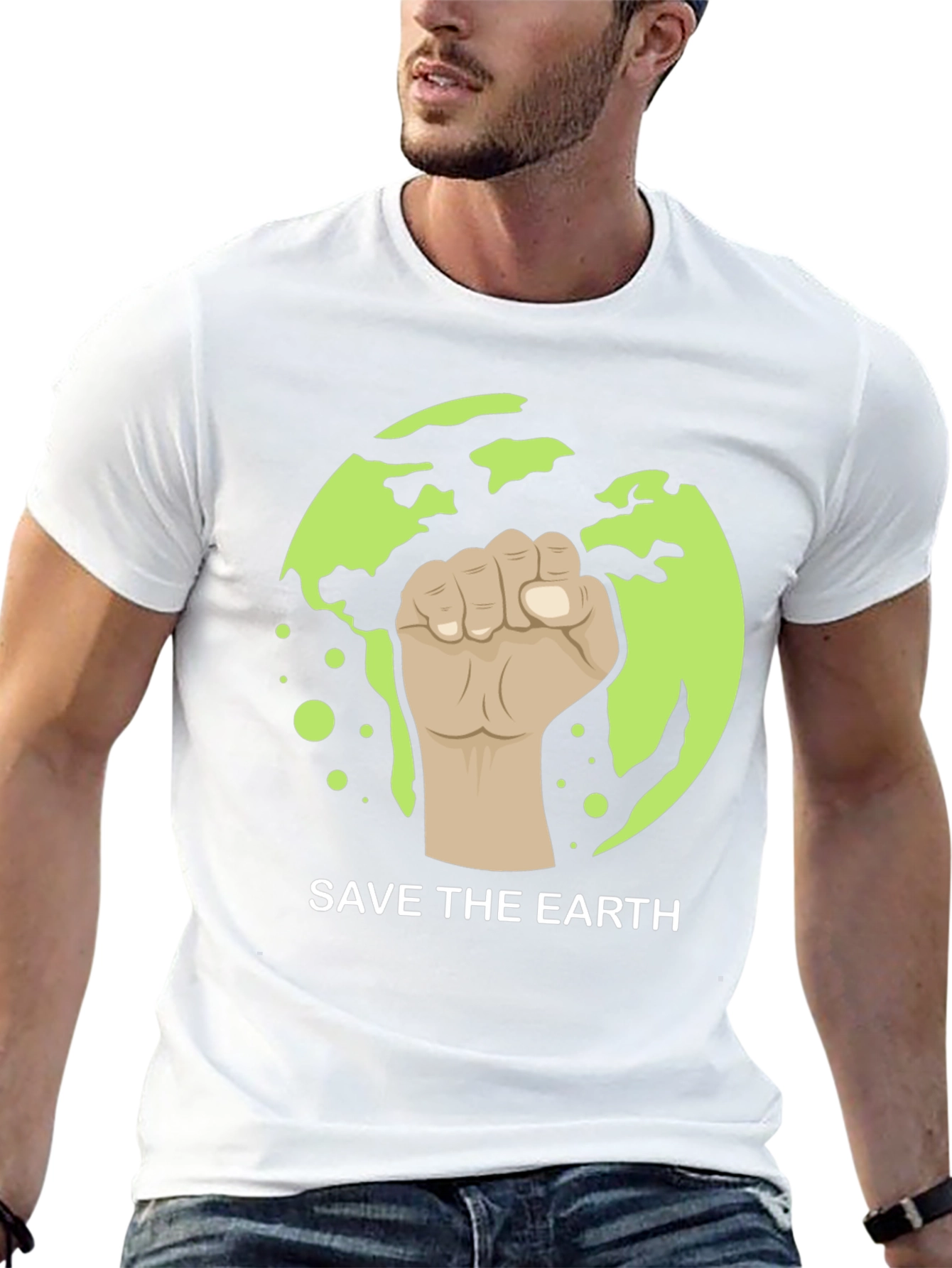 Save the Earth Graphic Tee - Black