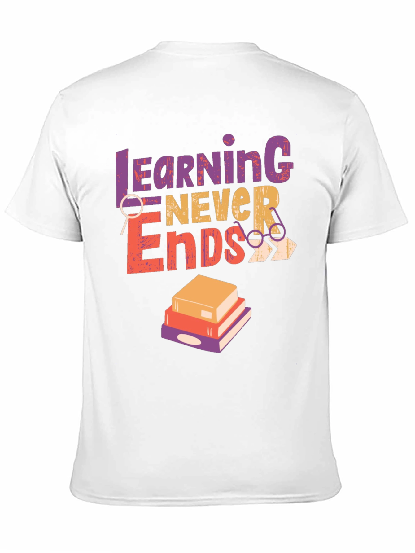 Learning Never Ends Graphic Tee