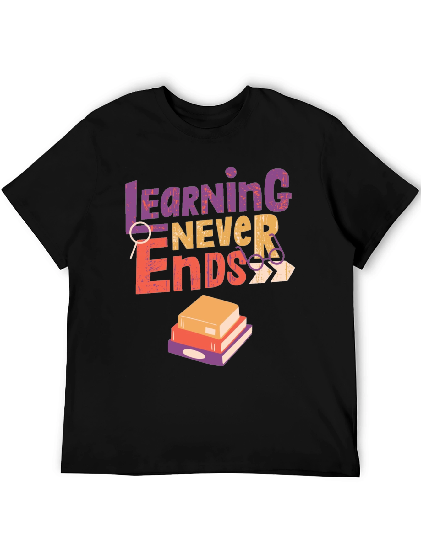 Learning Never Ends Graphic Tee