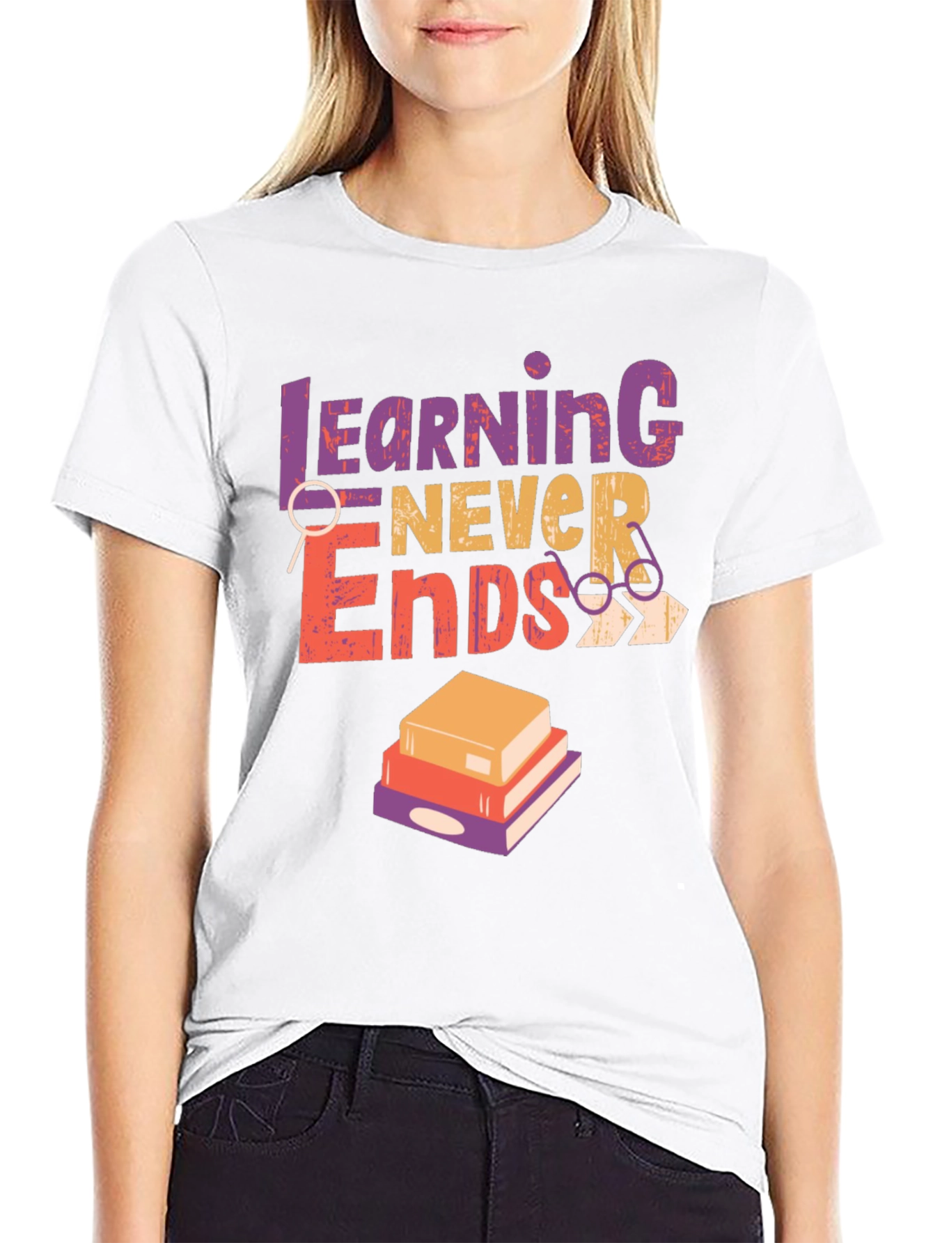 Learning Never Ends Graphic Tee