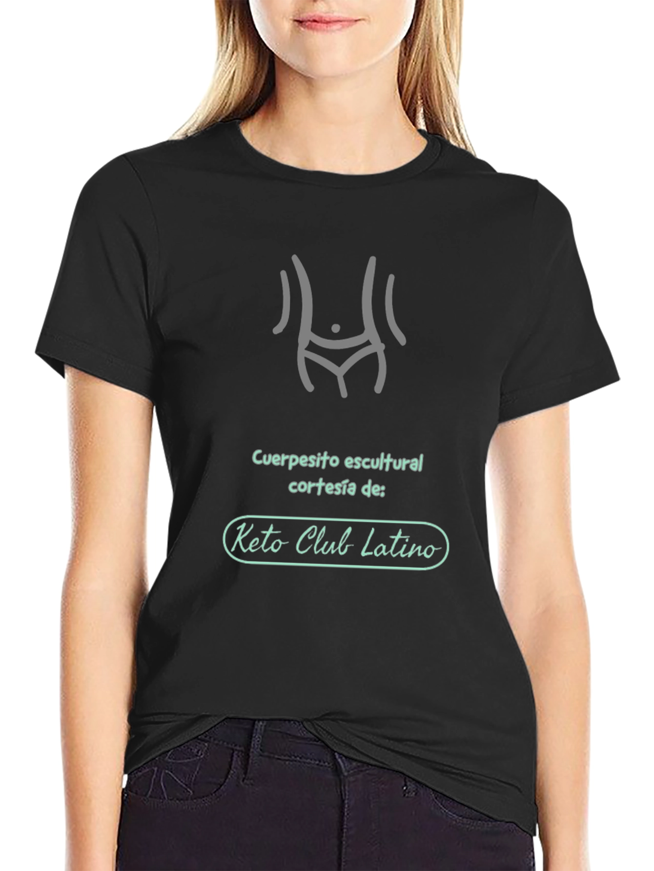Keto Club Latino Sculpted Body T-Shirt