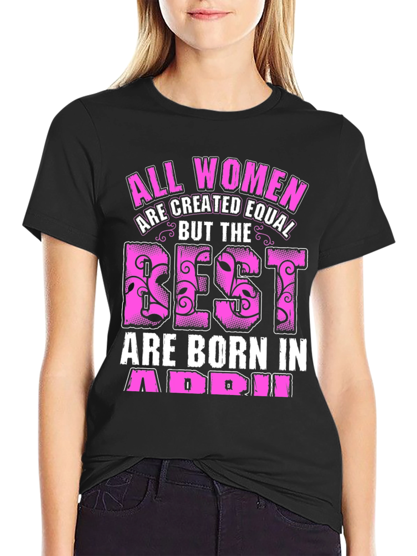 Womens April Birthday T-Shirt