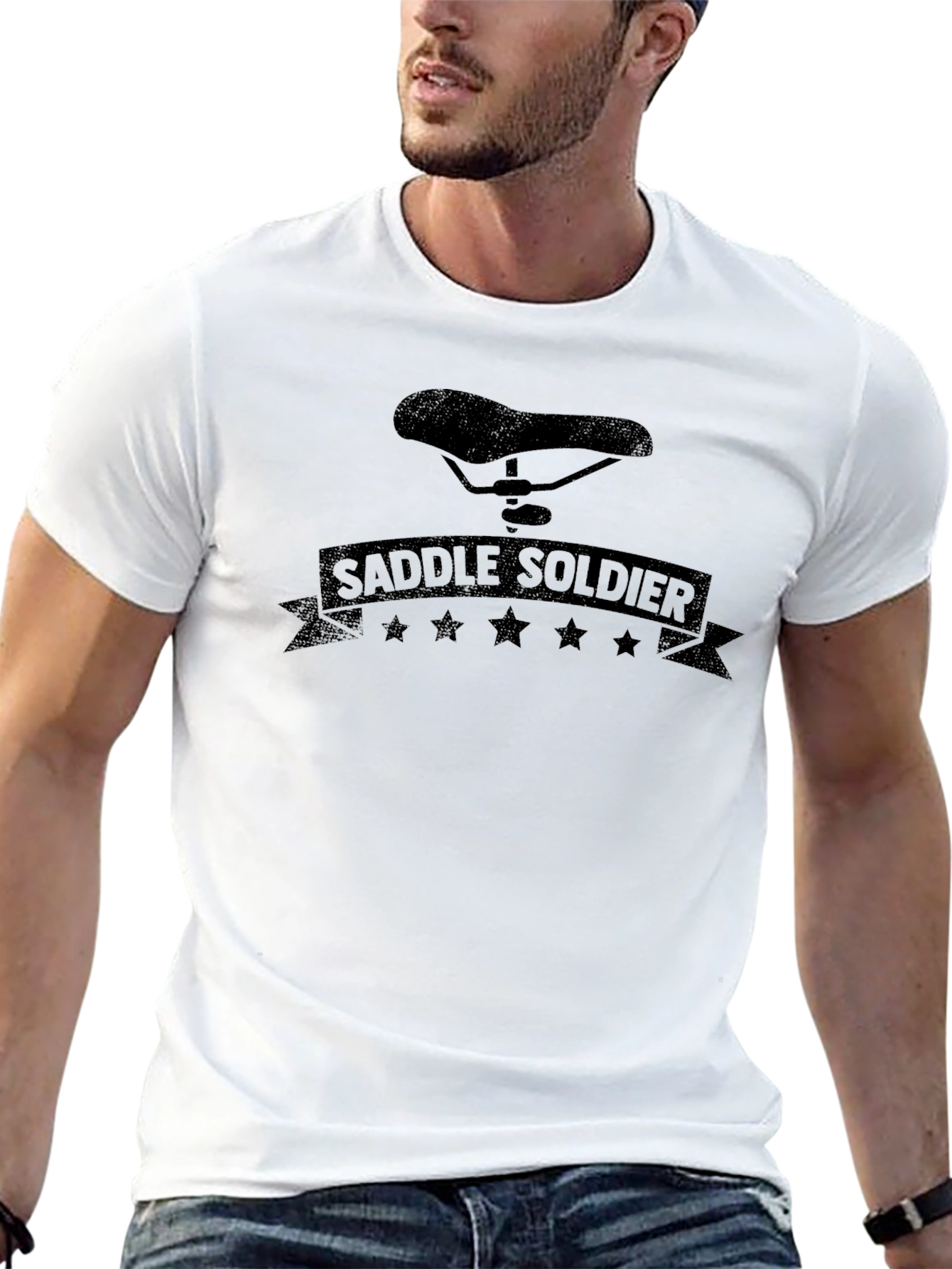 Saddle Soldier Graphic Tee - Black
