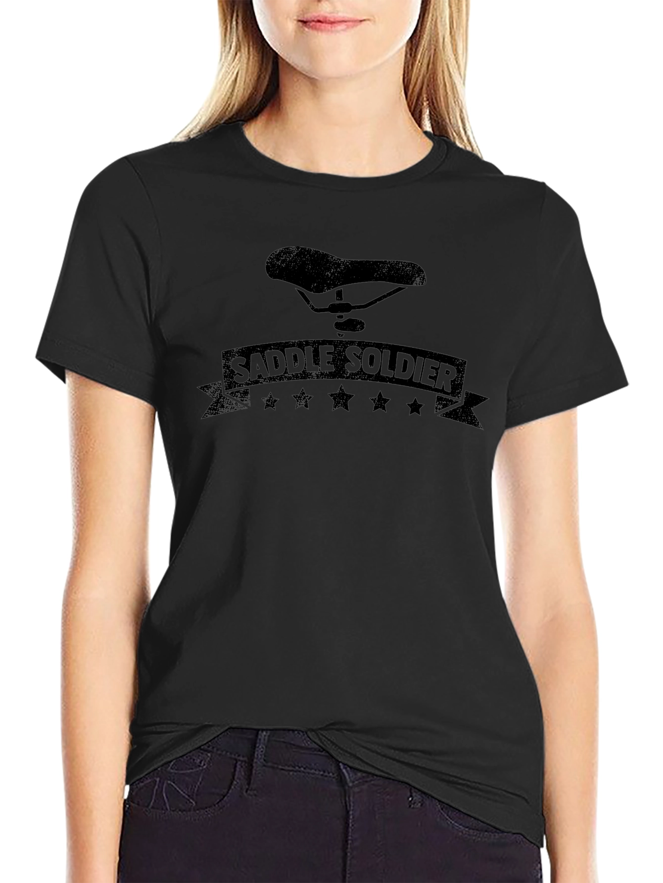 Saddle Soldier Graphic Tee - Black