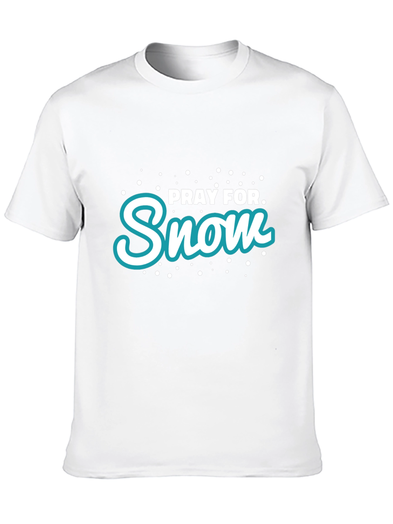 Pray for Snow Graphic Tee - Winter Fun