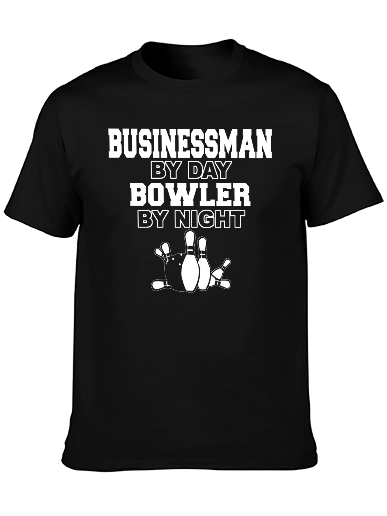 Businessman By Day Bowler By Night Graphic T-Shirt