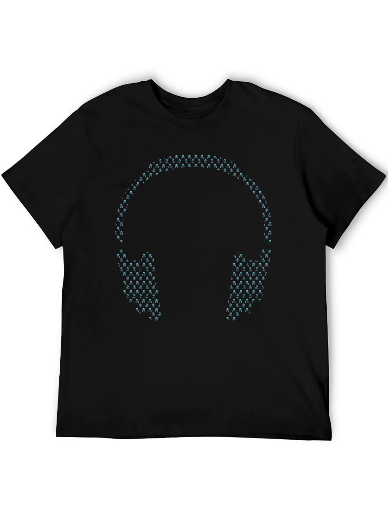 LED Headphones Black T-Shirt