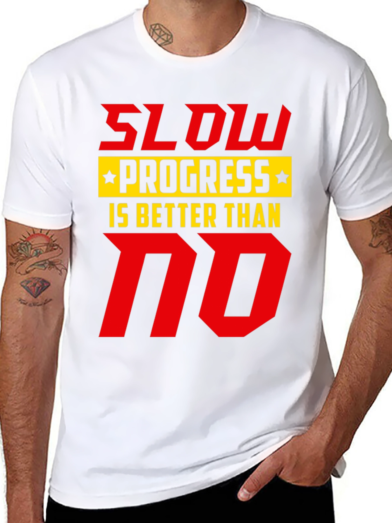 Slow Progress T-Shirt - Motivational Graphic Tee