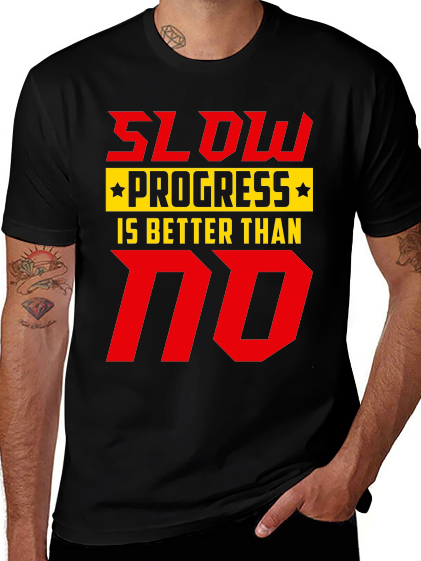 Slow Progress T-Shirt - Motivational Graphic Tee