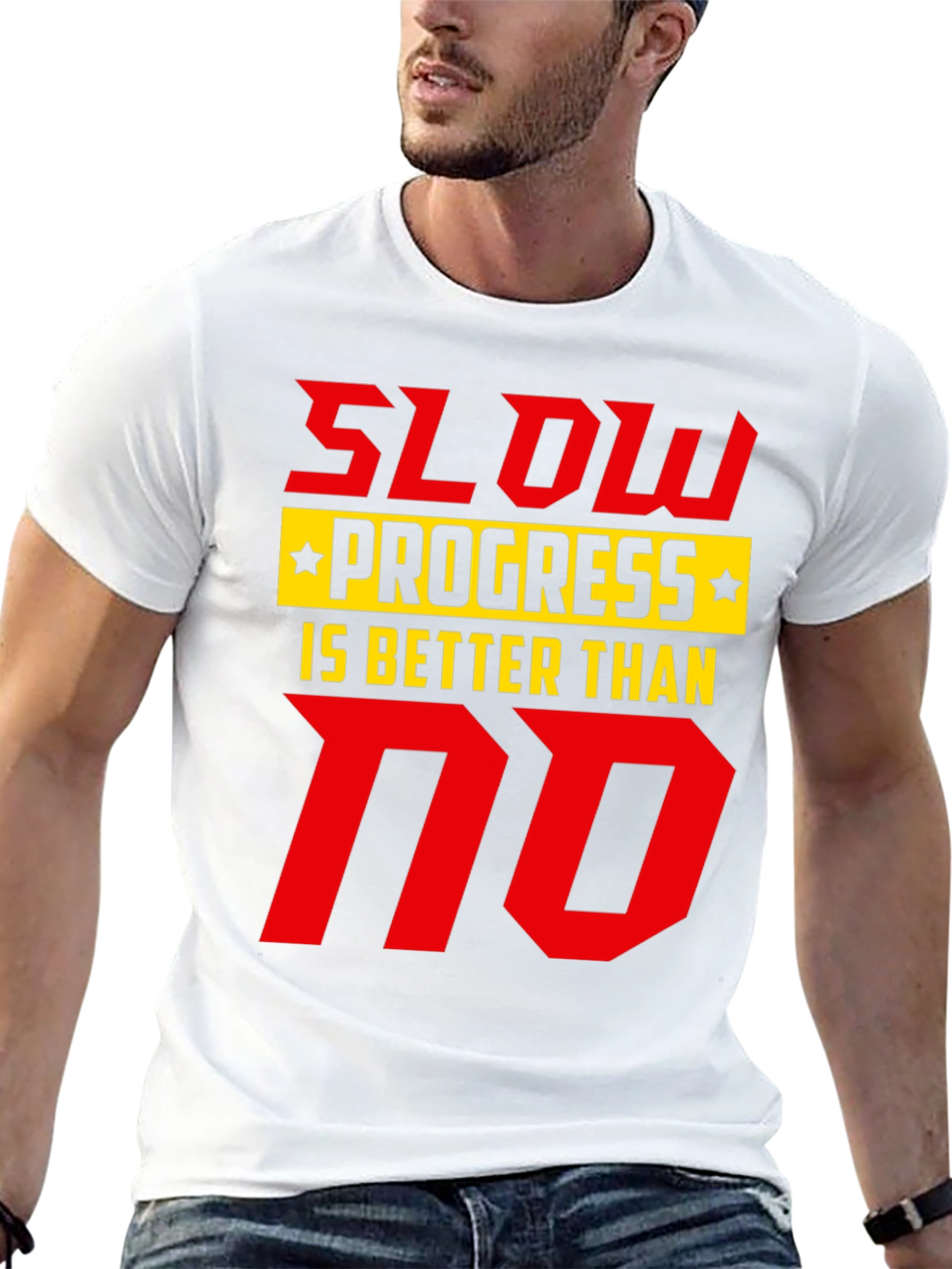 Slow Progress T-Shirt - Motivational Graphic Tee