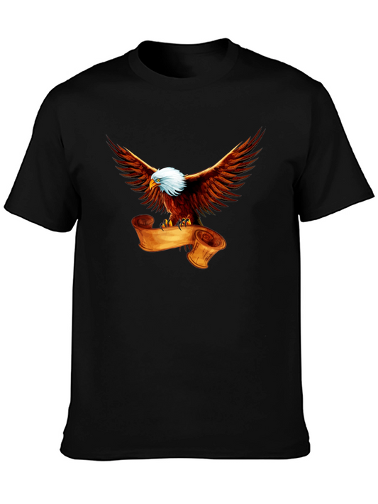 Eagle & Scroll Graphic Tee - Patriotic T-Shirt
