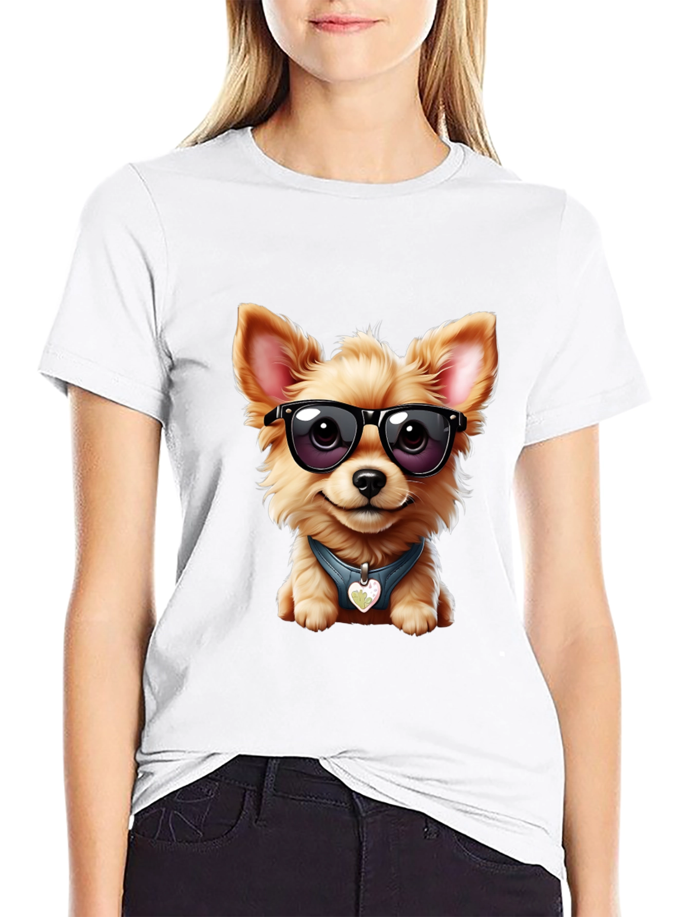 Cool Dog Tee: Stylish Canine Graphic T-Shirt