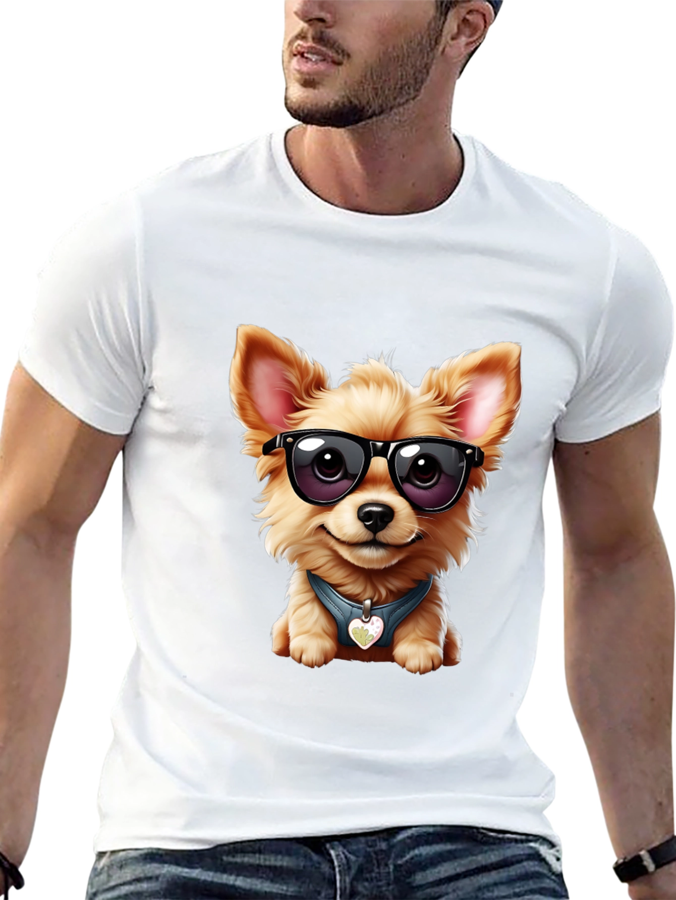 Cool Dog Tee: Stylish Canine Graphic T-Shirt
