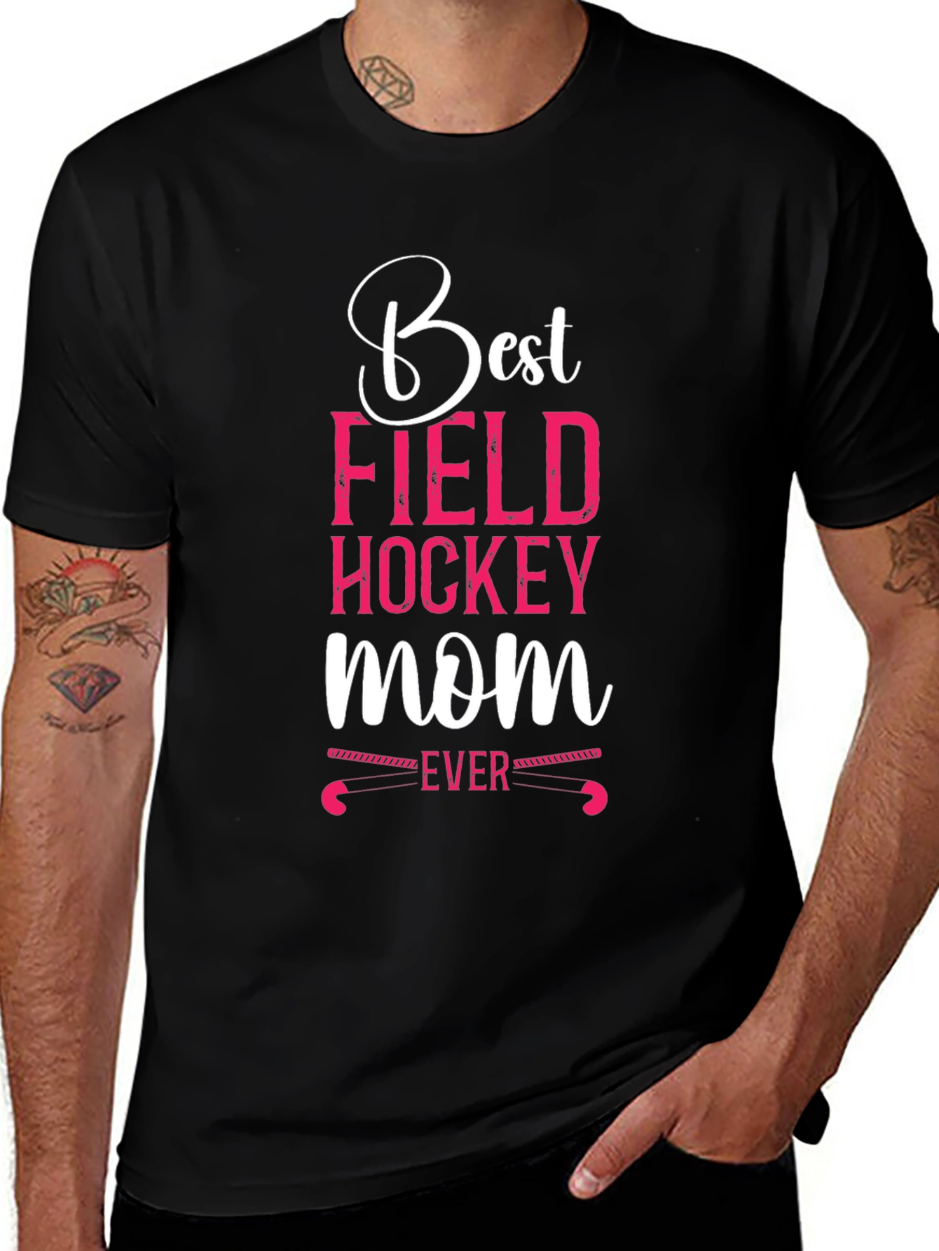 Best Field Hockey Mom Ever Graphic T-Shirt