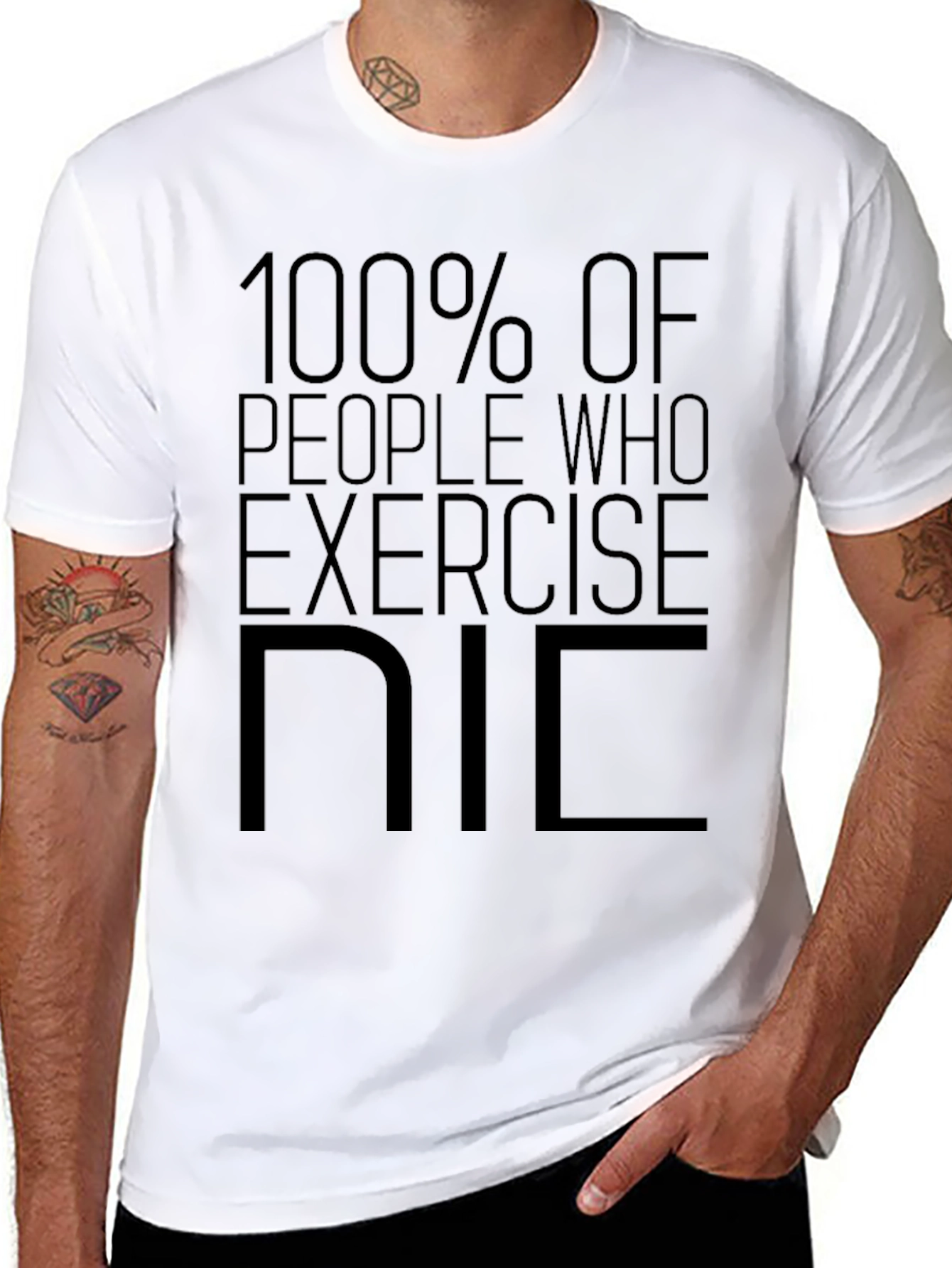 Exercise Nic T-Shirt: 100% People Who Exercise